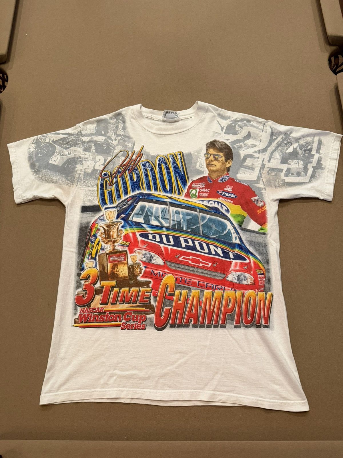 Vintage Vintage Jeff Gordon 3-peat Tee Size US XL / EU 56 / 4 - 1 Thumbnail