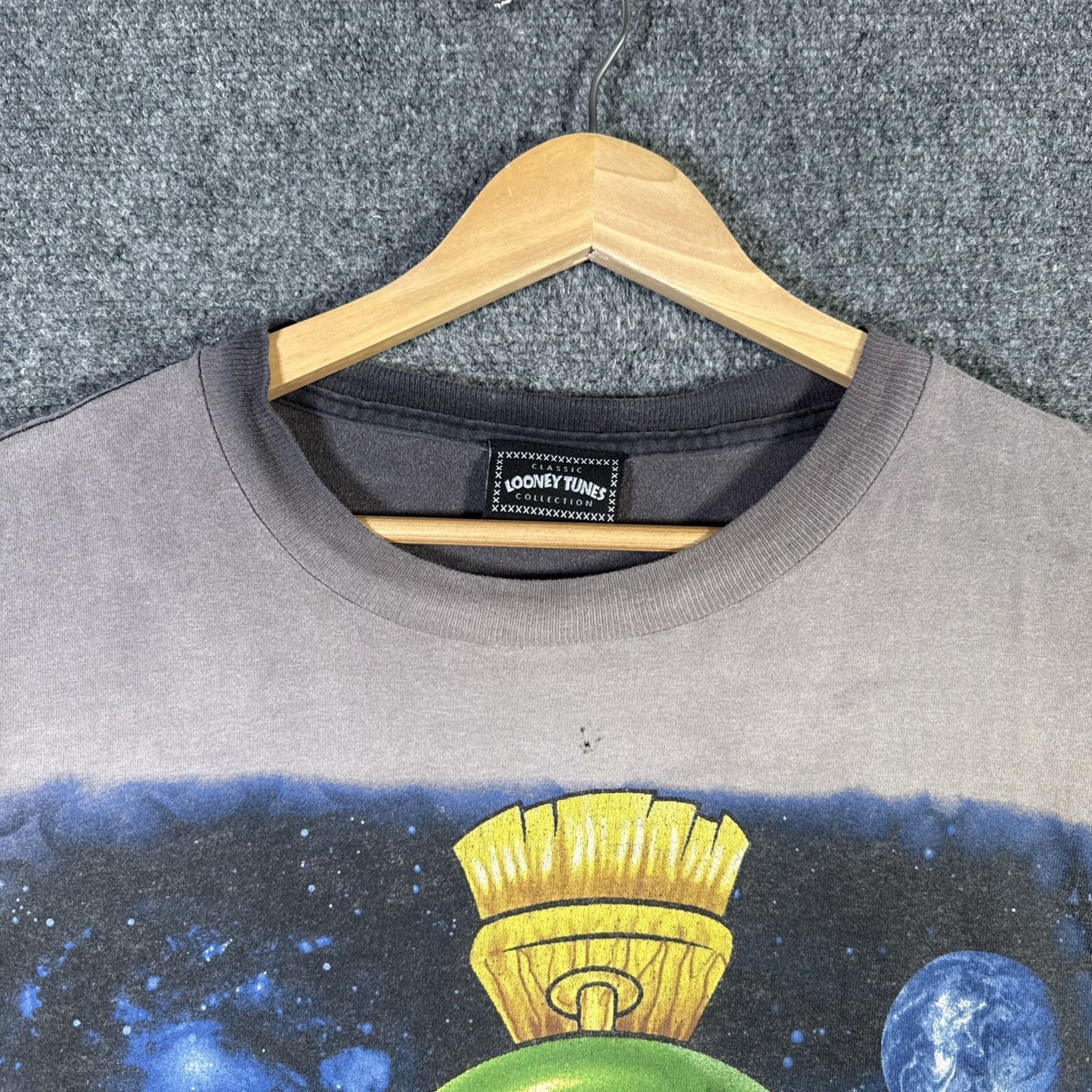 Warner Bros Vintage Looney Tunes Shirt Mens XL 90s Marvin Martian Faded Size US XL / EU 56 / 4 - 3 Thumbnail