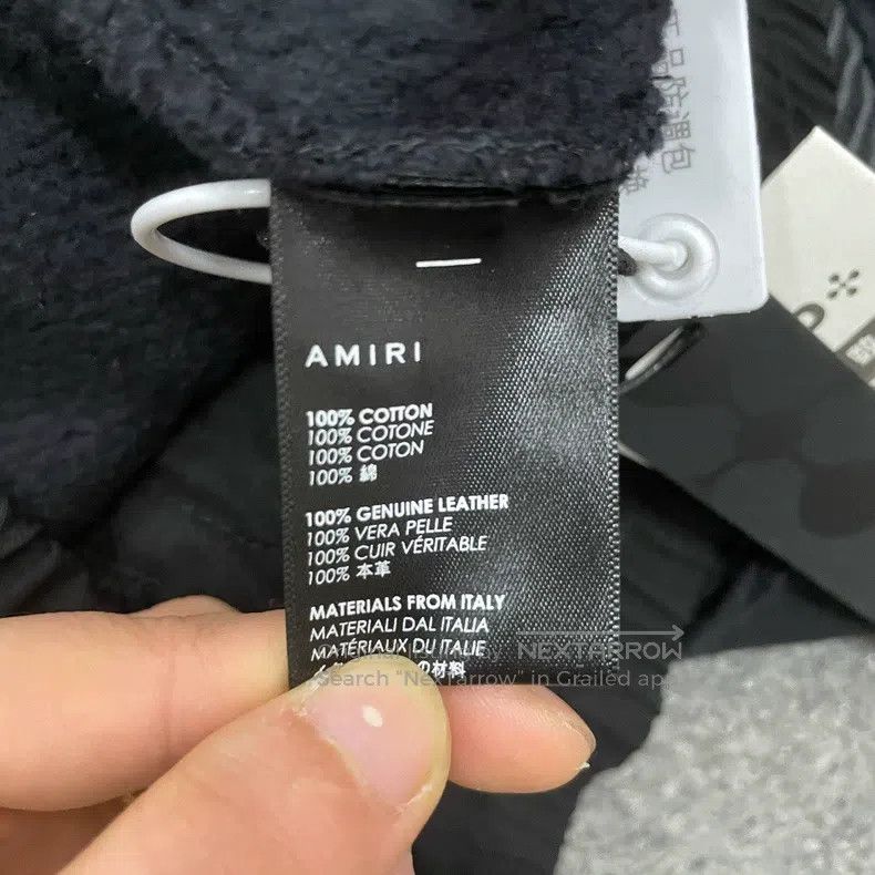 Amiri Amiri Black Zipper Ripped Sweatpants Size US 32 / EU 48 - 4 Thumbnail