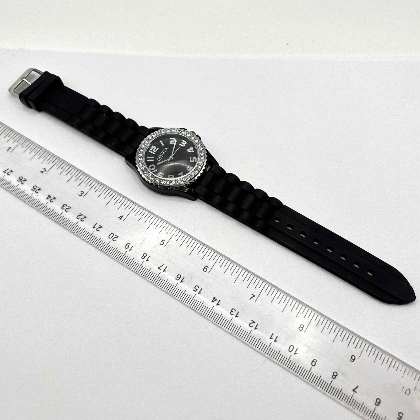 Geneva Silver & Black Men's Watch Size ONE SIZE - 3 Thumbnail