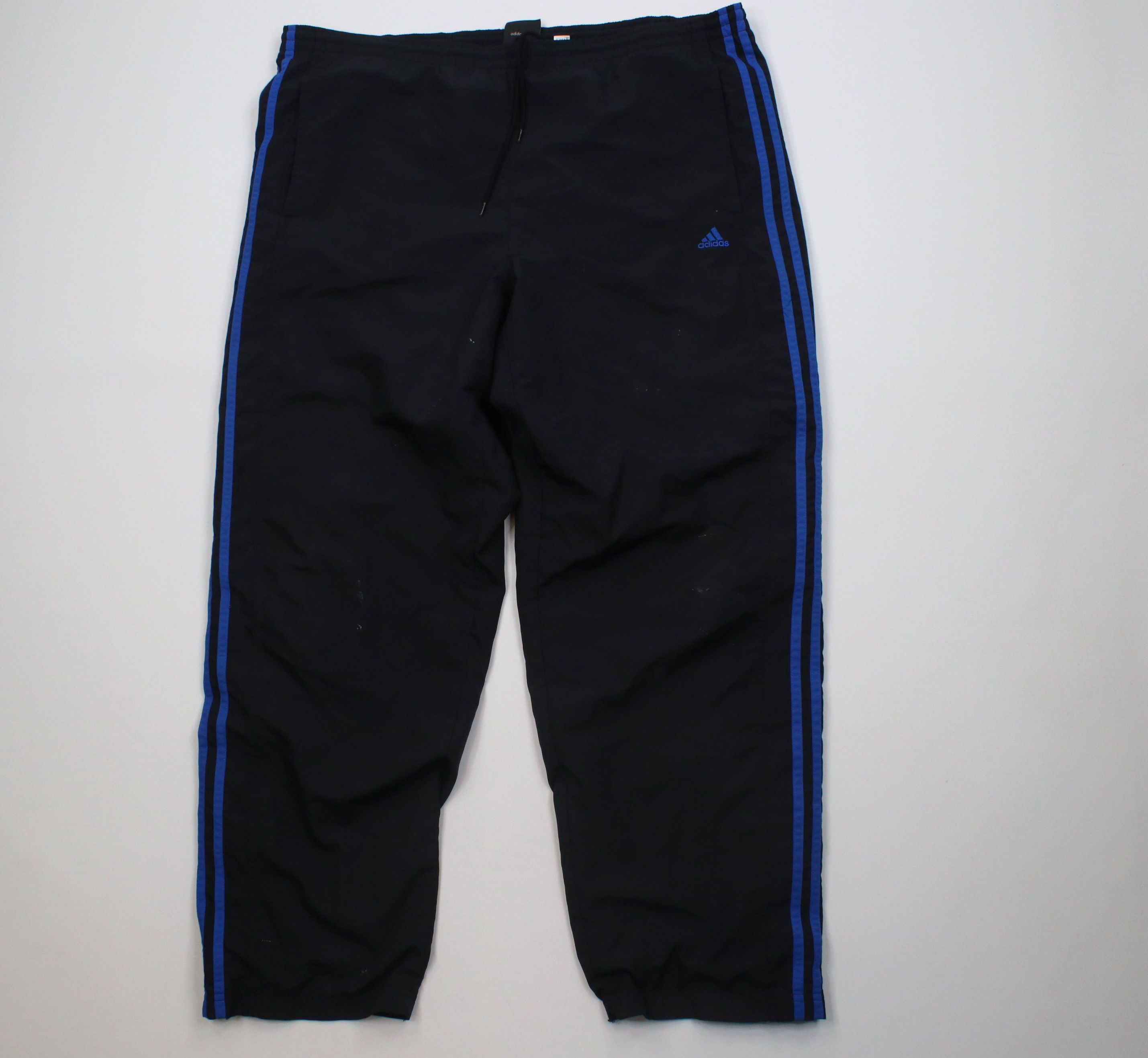 Adidas Vintage Y2K 2005 Adidas Lined Wide Leg Windbreaker Pants Size US 36 / EU 52 - 1 Thumbnail