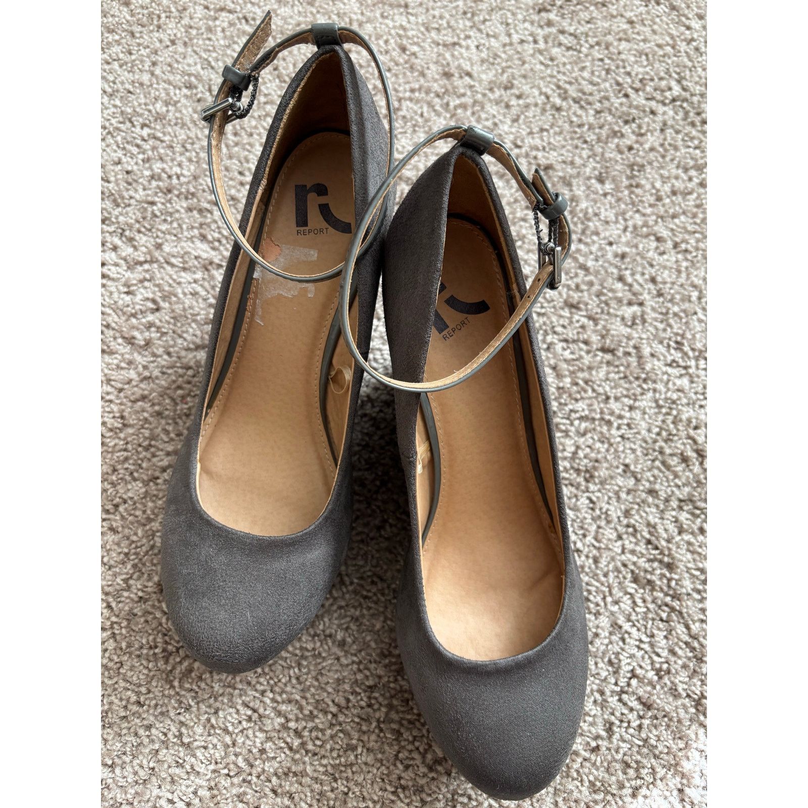 Report Collection Report Grey Wedge Heels Size 8 Size US 8 / IT 38 - 2 Thumbnail