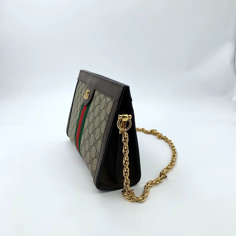 Gucci Gucci Size 25*8*16cm Brown striped logo old flower chain s Size ONE SIZE - 3 Thumbnail