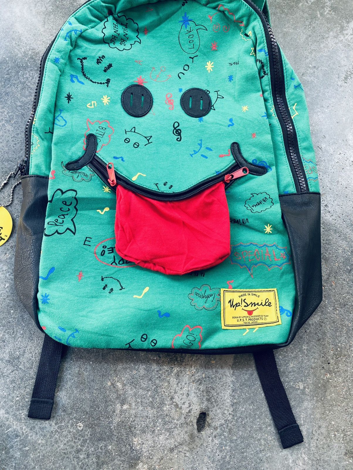 Japanese Brand Vintage Y2k Smile Devil Hoodie Backpack Rare Size ONE SIZE - 5 Thumbnail