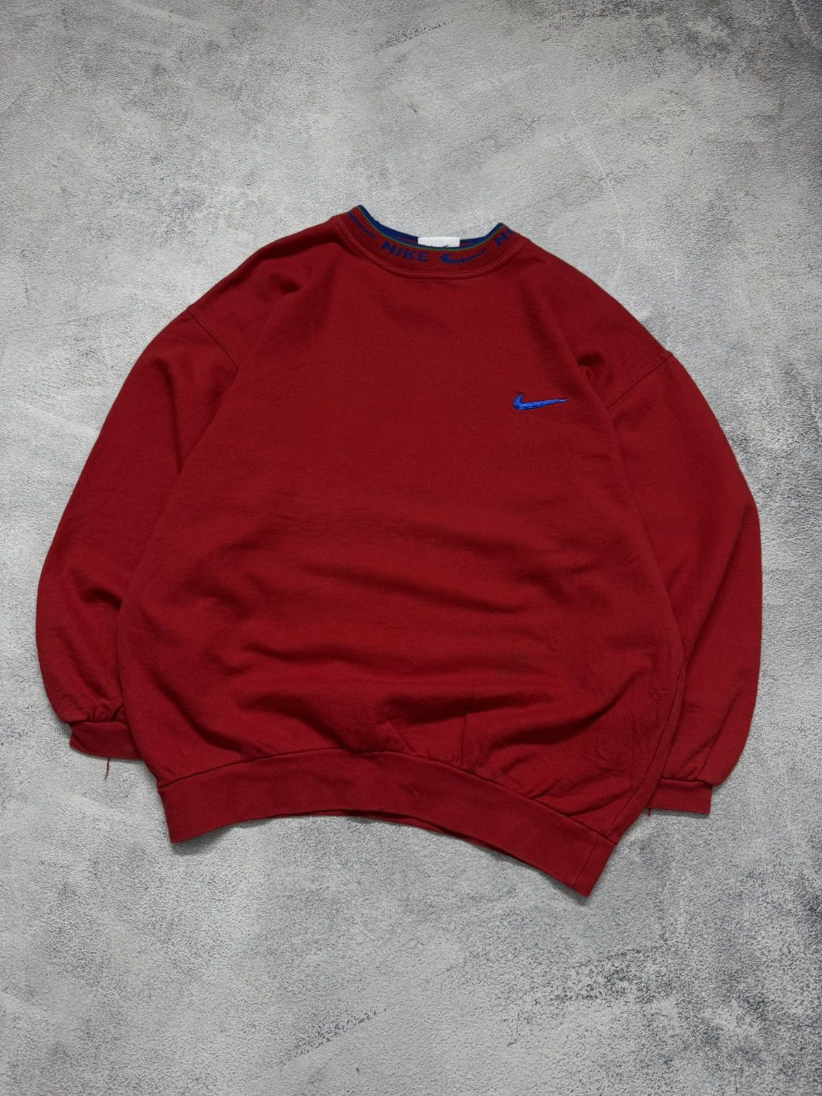 Nike Vintage Y2K Nike Mini Swoosh Sweatshirt 00’s Size XL / US 12-14 / IT 48-50 - 1 Thumbnail