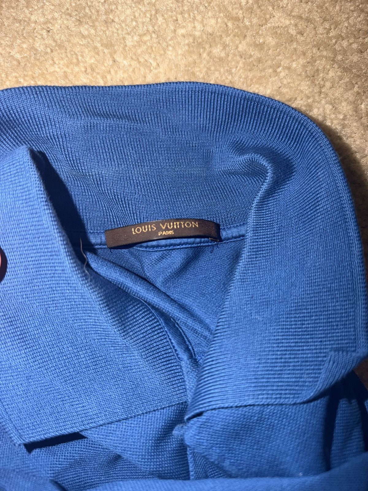 Louis Vuitton Louis Vuitton LV Logo Polo Shirt Blue Size Medium Size US M / EU 48-50 / 2 - 4 Thumbnail