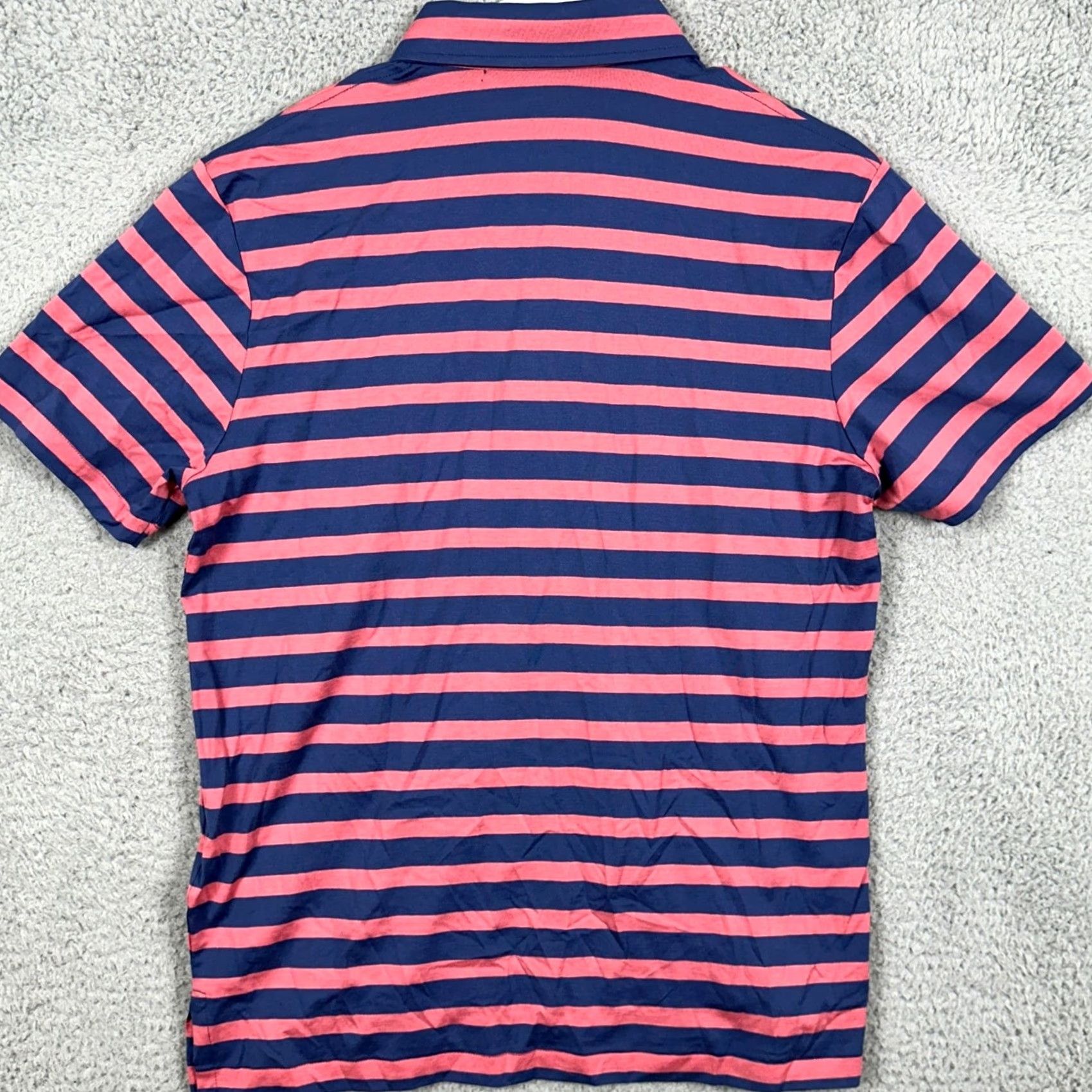 Polo Ralph Lauren Polo Ralph Lauren Polo Shirt Mens Small Blue Pink Striped Rugby Short Sleeve NEW Size US S / EU 44-46 / 1 - 3 Thumbnail