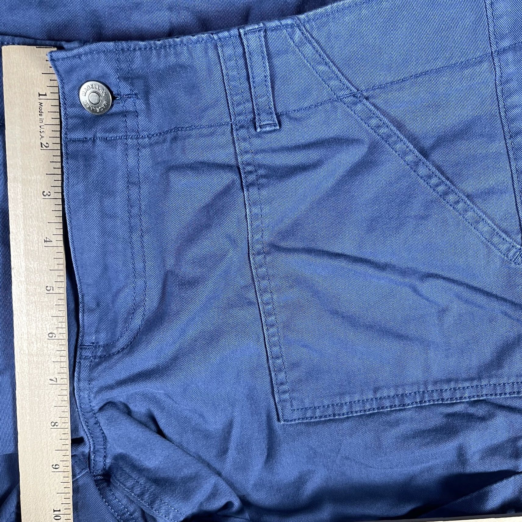 Vintage Magellan Outdoors Shorts Womens 14 Blue Casual Cotton Blend Utility Pockets Summer Social Outdoor Activewear Adults Womens Size 36" / US 14 / IT 50 - 7 Thumbnail