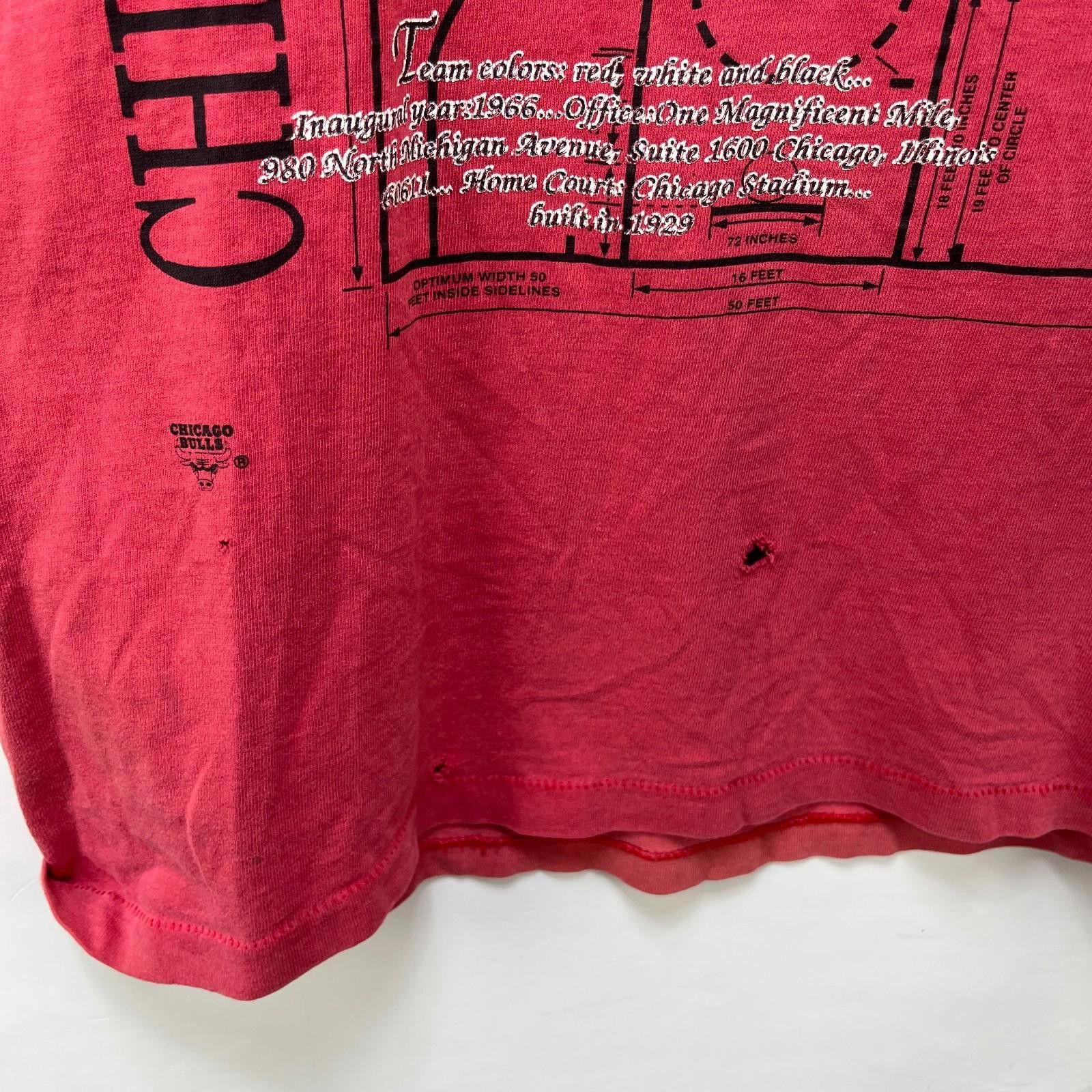 Other Vintage 90s Chicago Bulls Nutmeg T Shirt Youth Large Size ONE SIZE - 6 Thumbnail
