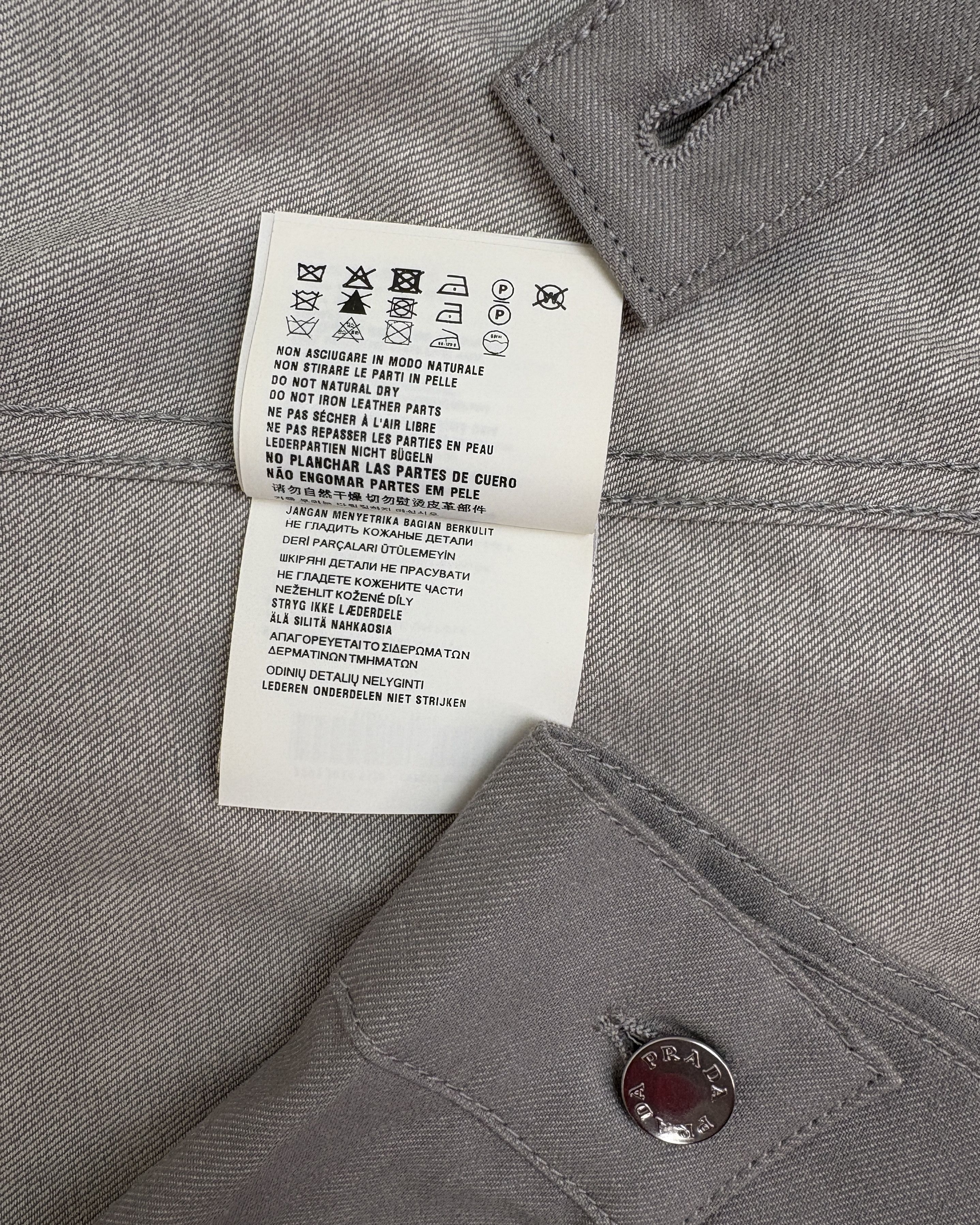 Prada 100% authentic mens PRADA cotton denim bomber jacket. XL Size US XL / EU 56 / 4 - 10 Thumbnail