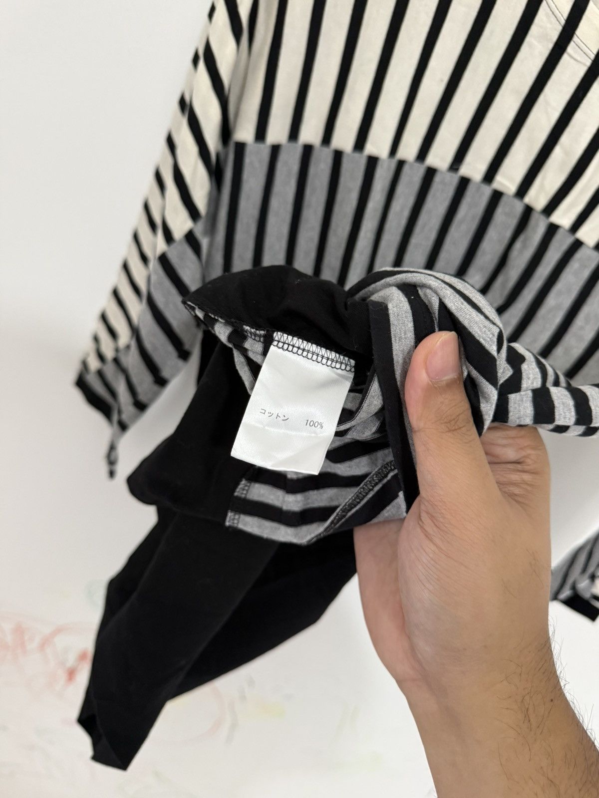 Balmain Vintage Balmain Black White Stripe Longsleeve Shirt Size M / US 6-8 / IT 42-44 - 6 Thumbnail