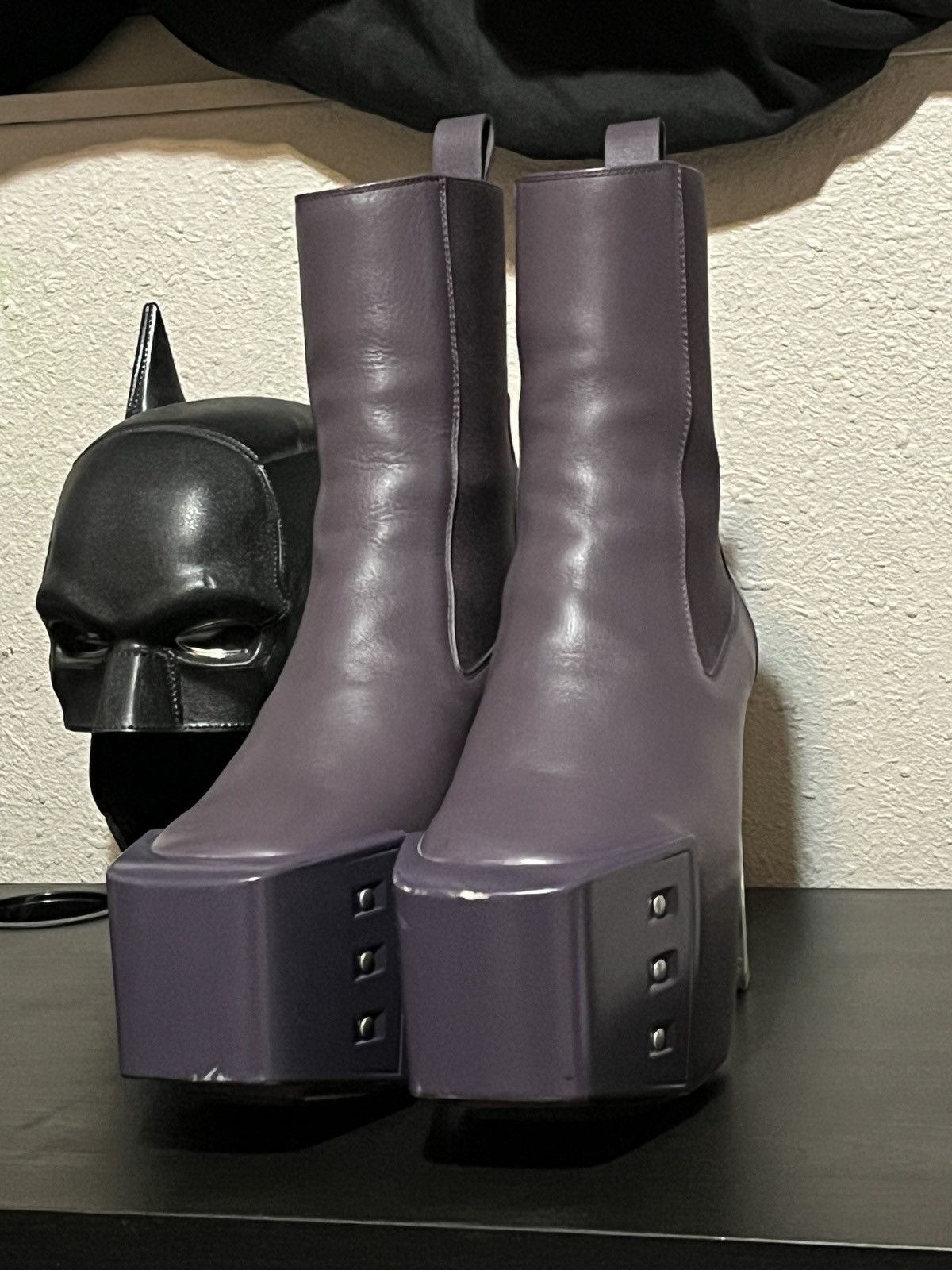 image of Rick Owens Purple Kiss Heel Shoes, Men's (Size 10)