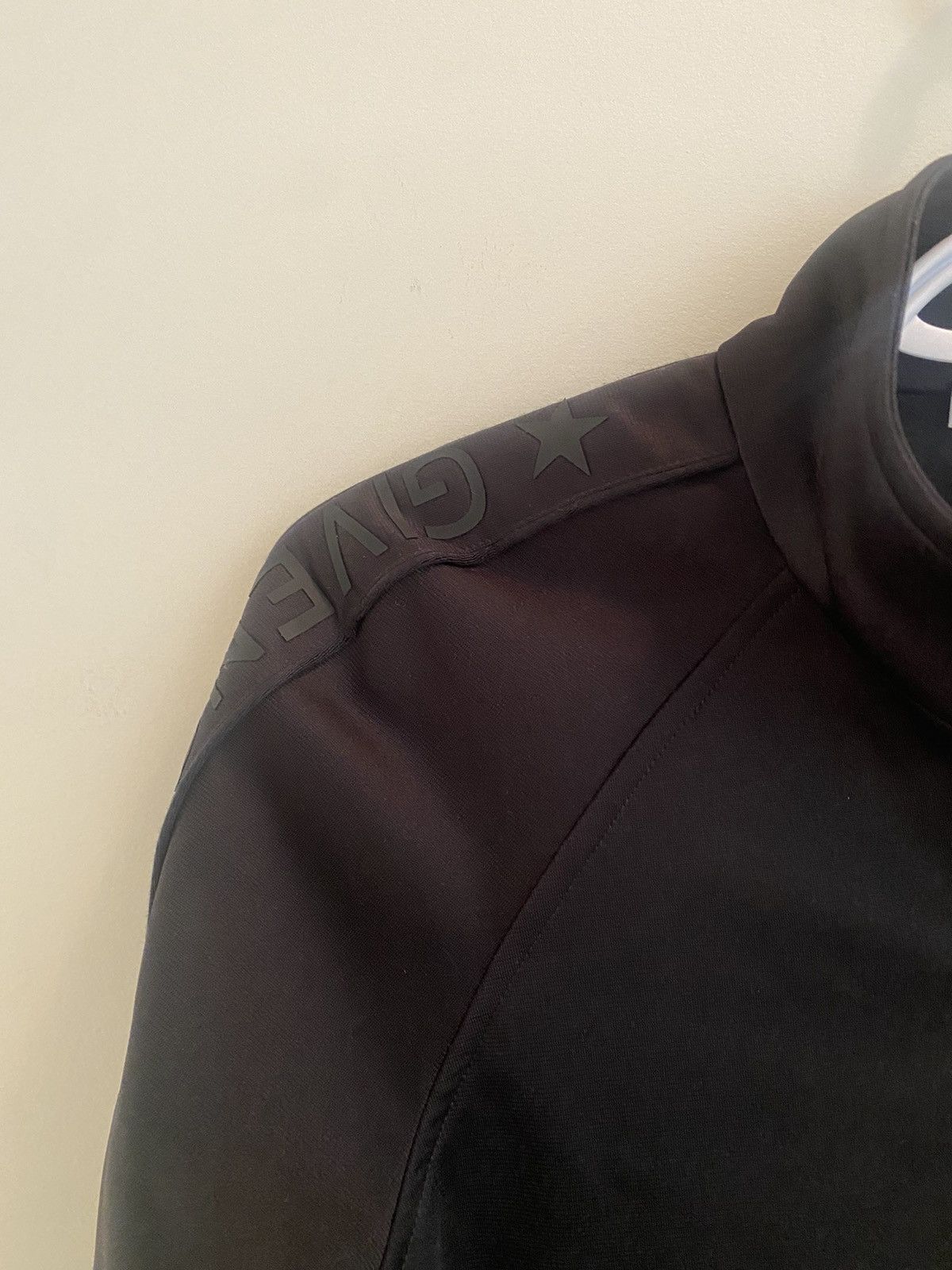 Designer × Givenchy Givenchy Black Jersey Logo Trimmed Bomber Track Jacket Size US M / EU 48-50 / 2 - 3 Thumbnail