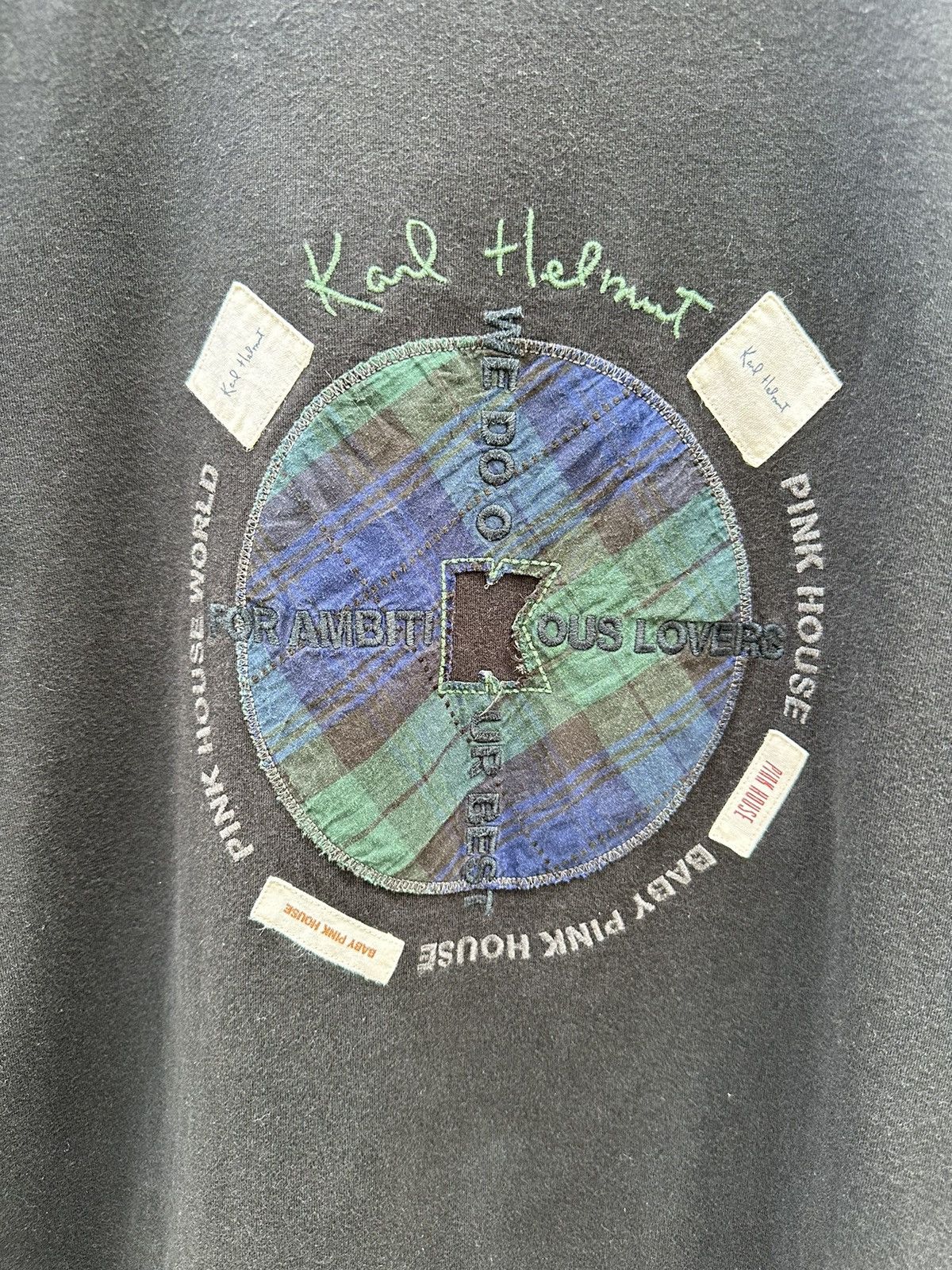 Karl Helmut Karl Helmut Pink House World Patches Tshirt A160 Size US S / EU 44-46 / 1 - 2 Thumbnail