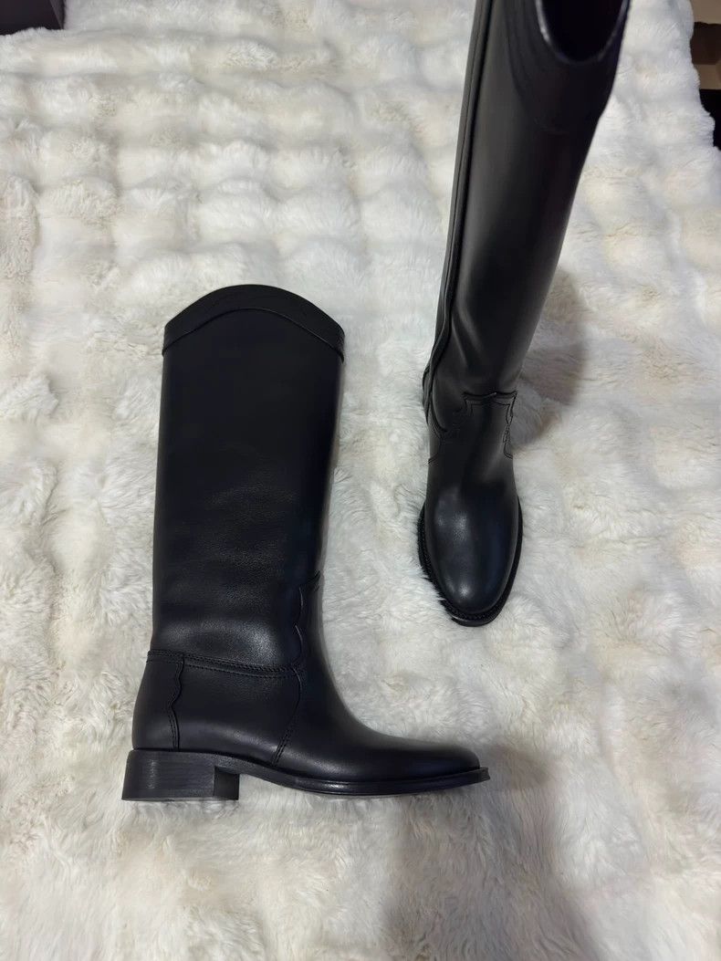 Saint Laurent Paris Saint Laurent Paris Long riding boots Size US 5.5 / IT 35.5 - 1 Thumbnail
