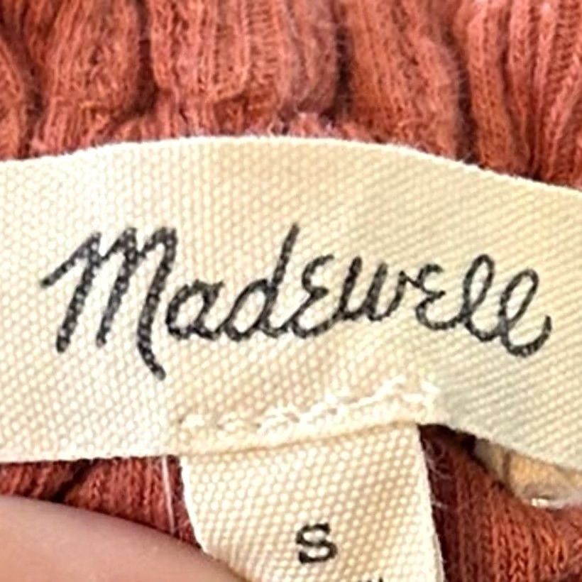 Madewell Madewell Blouse Square Neck Short Sleeve Small Womens Burnt Orange Regular Sleeve Casual Suitable for Travel, Party/Cocktail, Casual, Boho Size S / US 4 / IT 40 - 6 Thumbnail