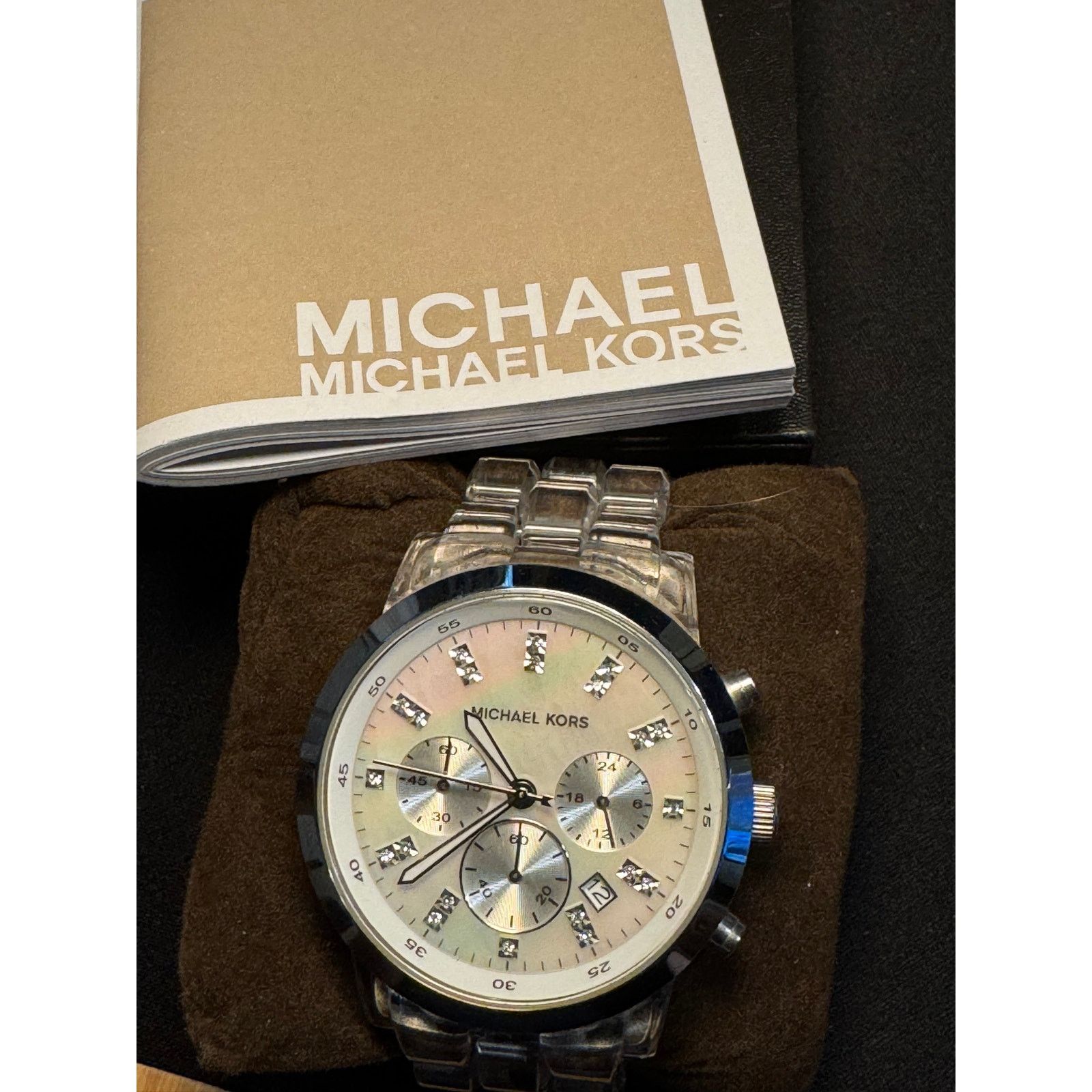 Michael Kors Michael Kors MK-5235 Wristwatch Clear Band 5.5in Size ONE SIZE - 4 Thumbnail