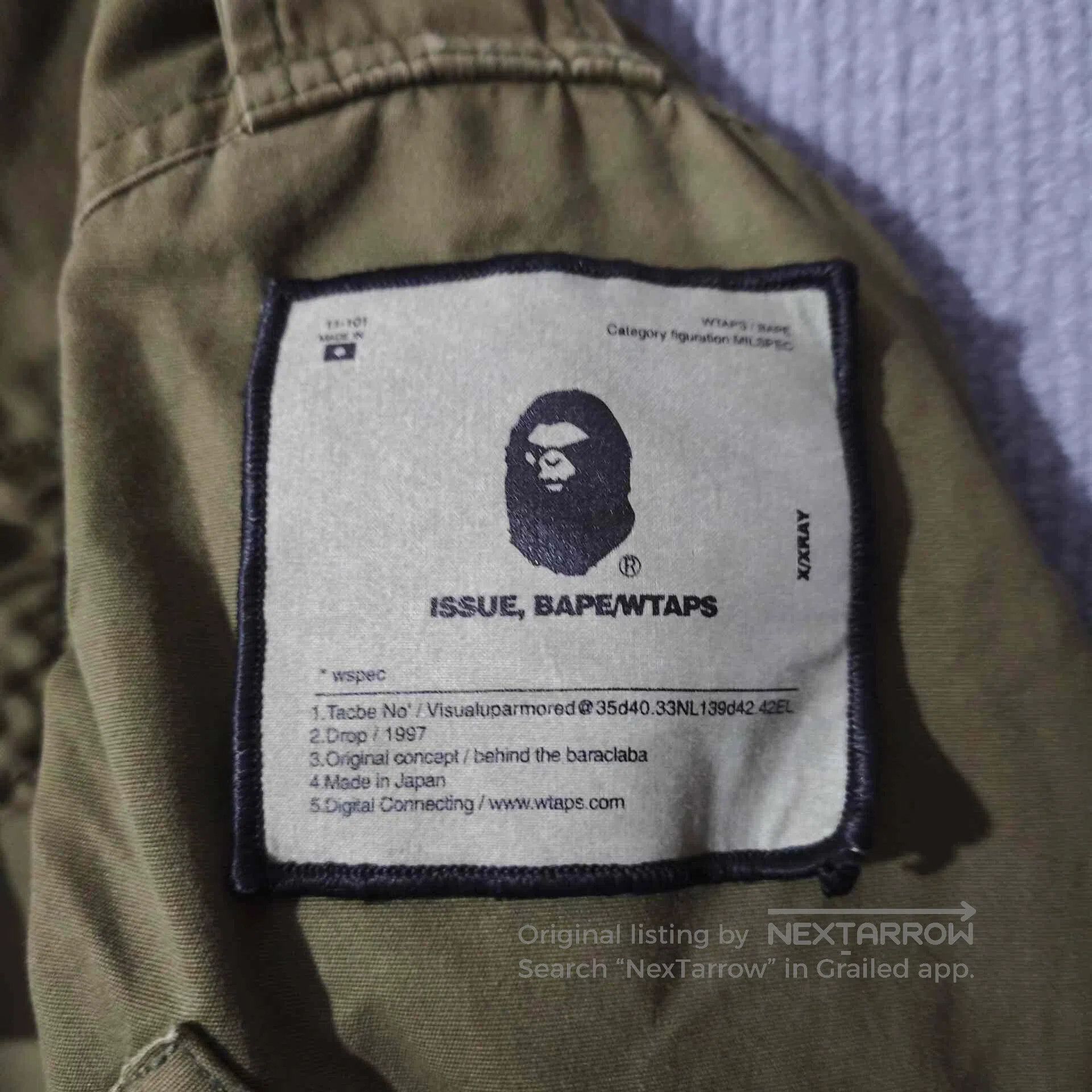 Wtaps Wtaps x Bape 99AW MK3 Military Jacket. Size US XL / EU 56 / 4 - 7 Thumbnail