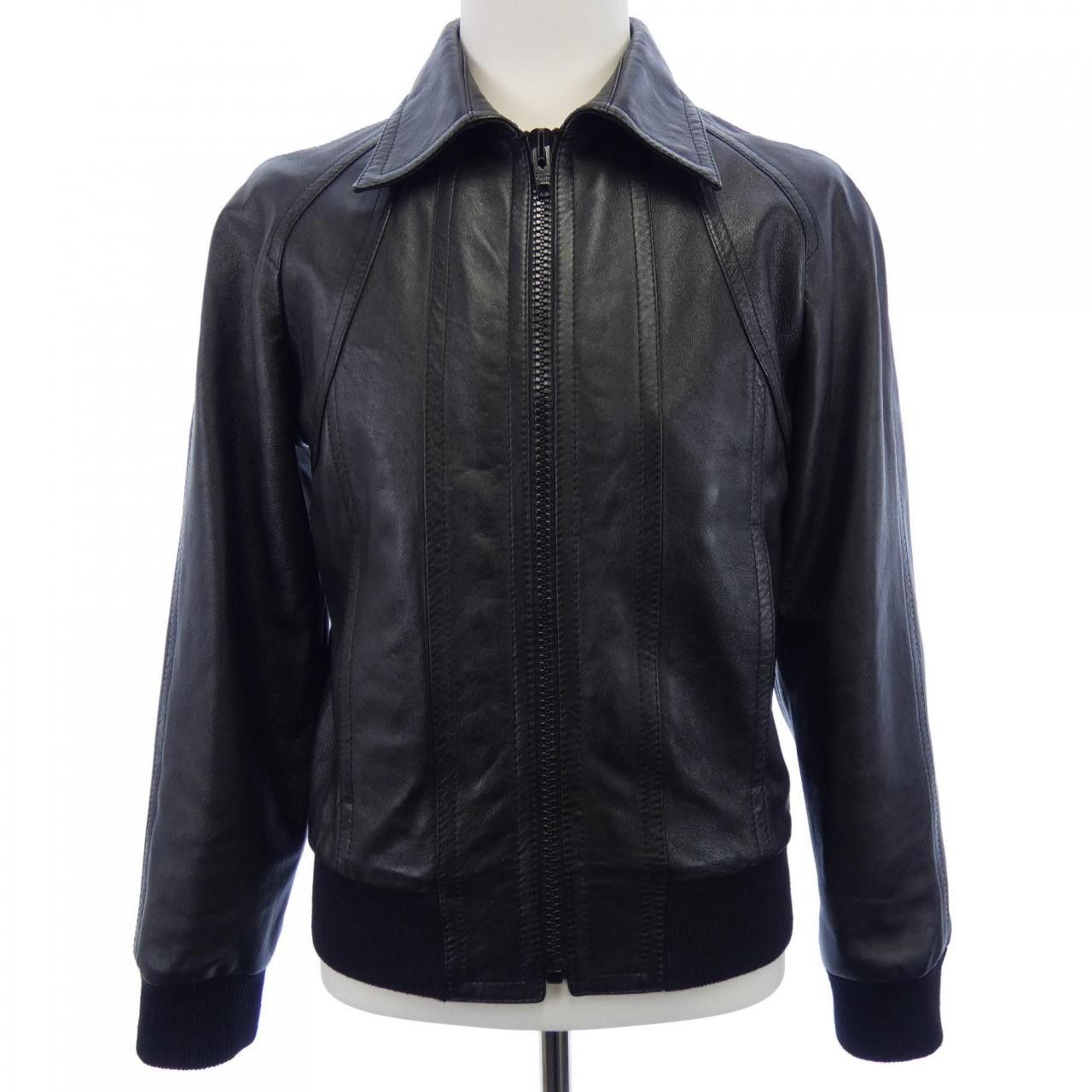 Celine Celine CELINE Cutout Leather Jacket Leather Outerwear 2EF32280D DUTY FREE for USA Size ONE SIZE - 1 Thumbnail
