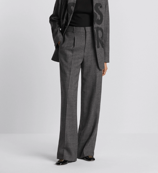 Dior o1w1db11225 451P44 Wide-Leg Pant in Gray Size 25" / US 0 / IT 36 - 5 Thumbnail