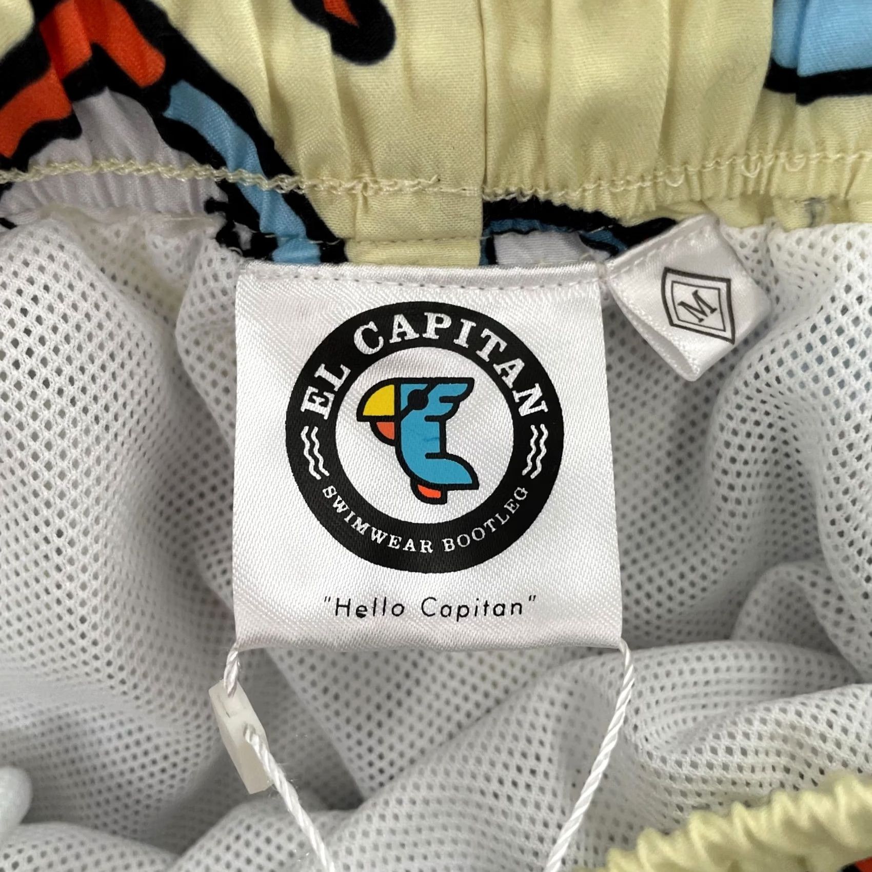 Vintage El Capitan Shorts Adult Medium Yellow Swimwear Board Beach Print Lined Mens M Size US 31 - 7 Thumbnail