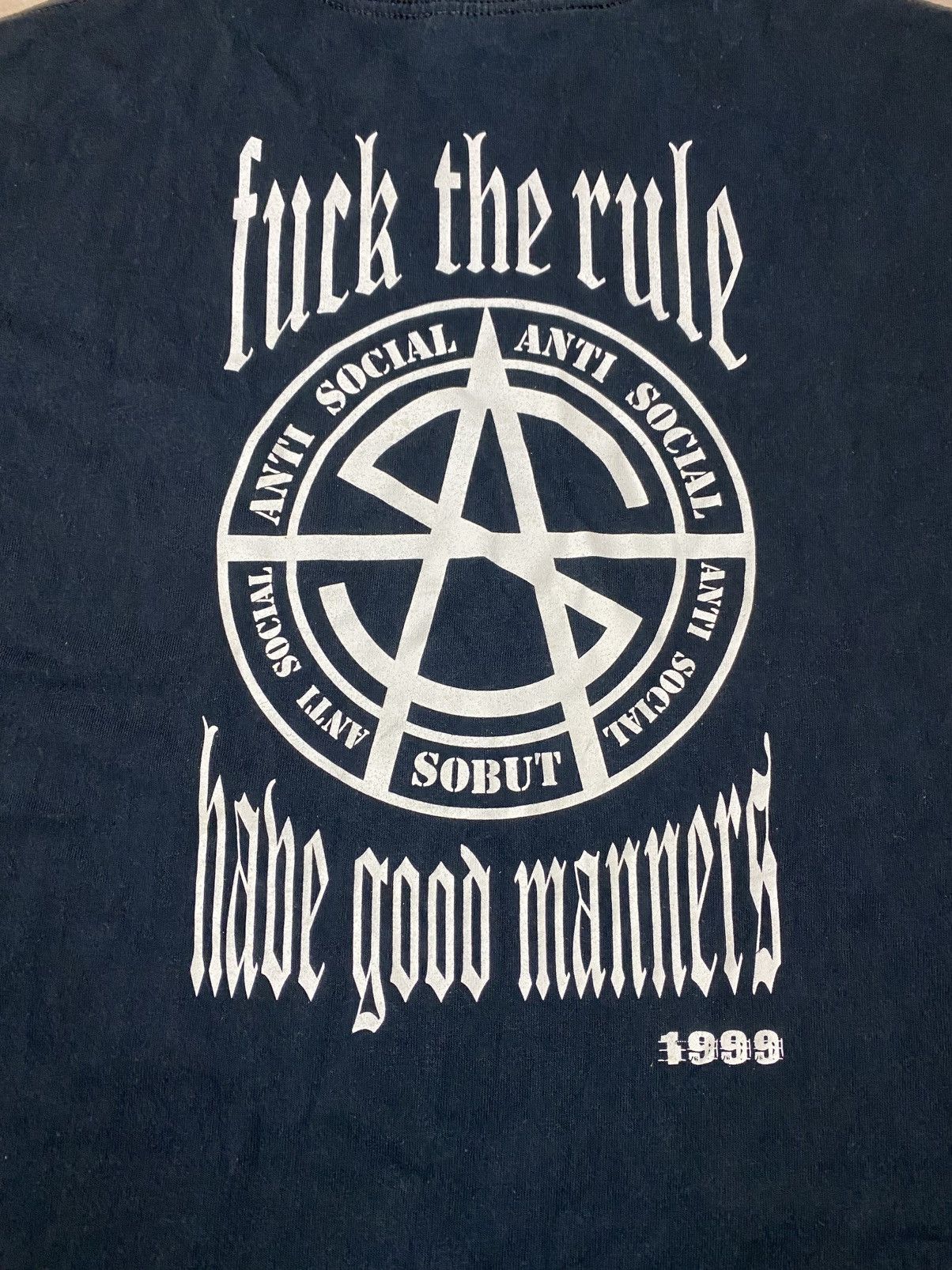 Band Tees × Vintage Vintage japanese band sobut anti social Size US XL / EU 56 / 4 - 7 Thumbnail