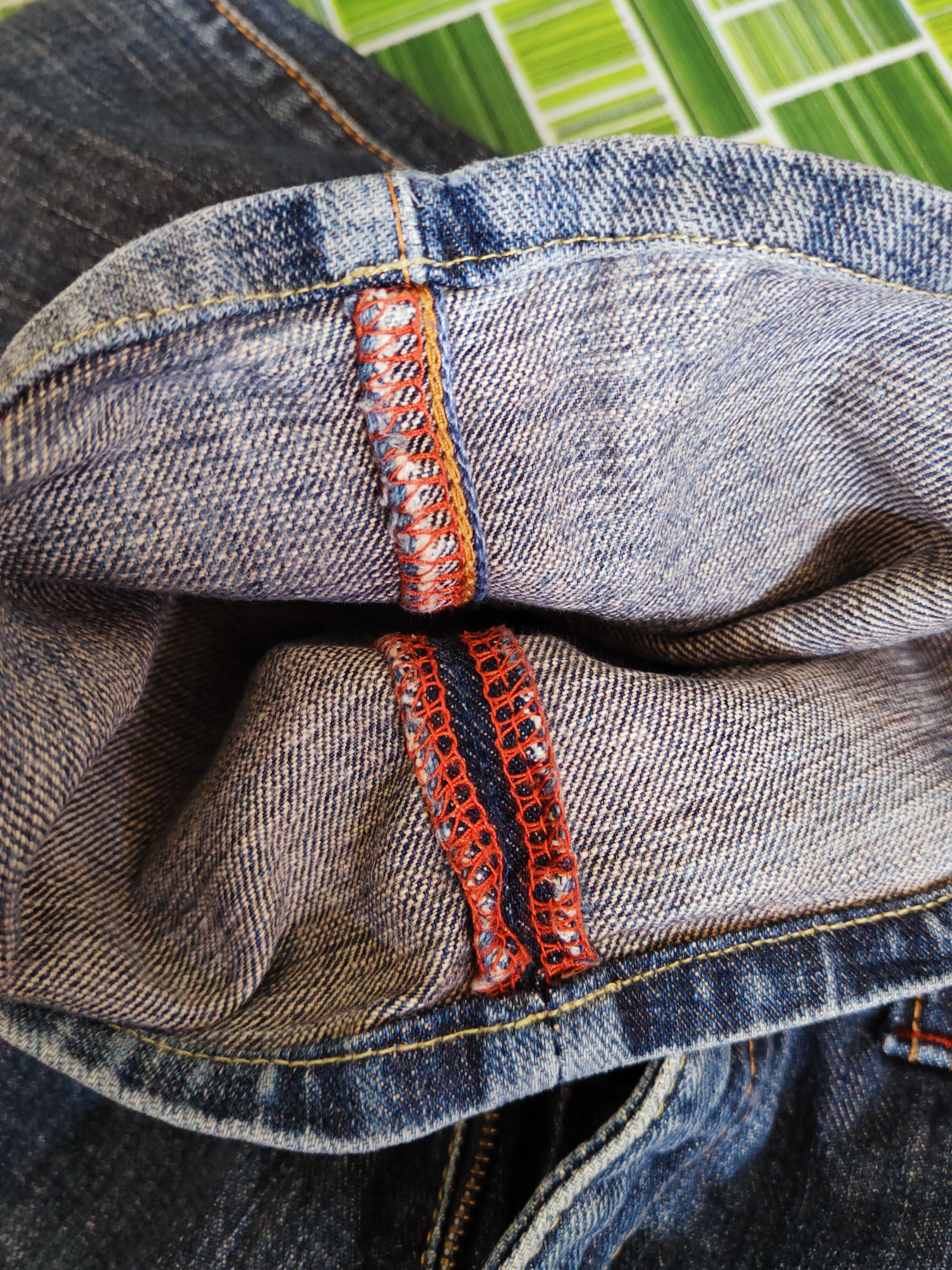 Japanese Brand GLHeart Dark Blue Distressed Ripped Jeans #S2690 Size 33" - 13 Thumbnail