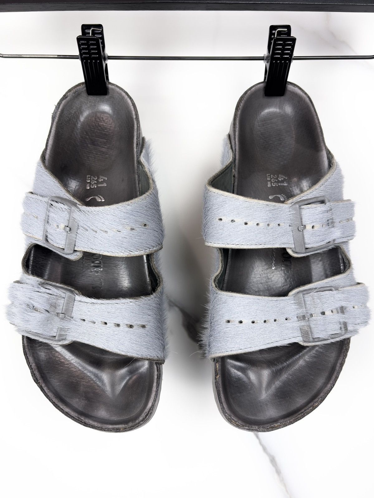 Birkenstock × Rick Owens × Rick Owens Drkshdw Rick Owens Pony Hair 