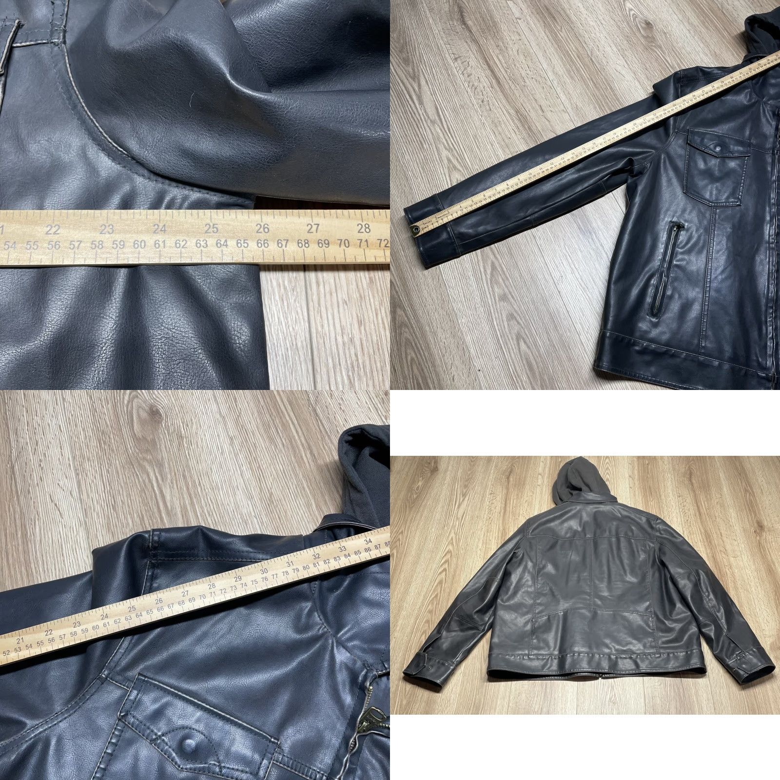 Levi's Levi's Jacket Mens 2xl Black Faux Leather Hooded Jacket Size US XXL / EU 58 / 5 - 8 Thumbnail