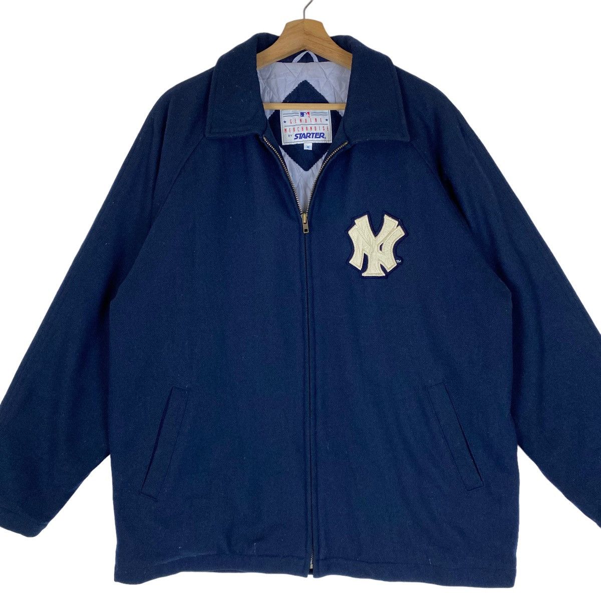 Starter ✨Vintage 90's New York Yenkees by Starter wool zipper jacket Size US M / EU 48-50 / 2 - 5 Thumbnail