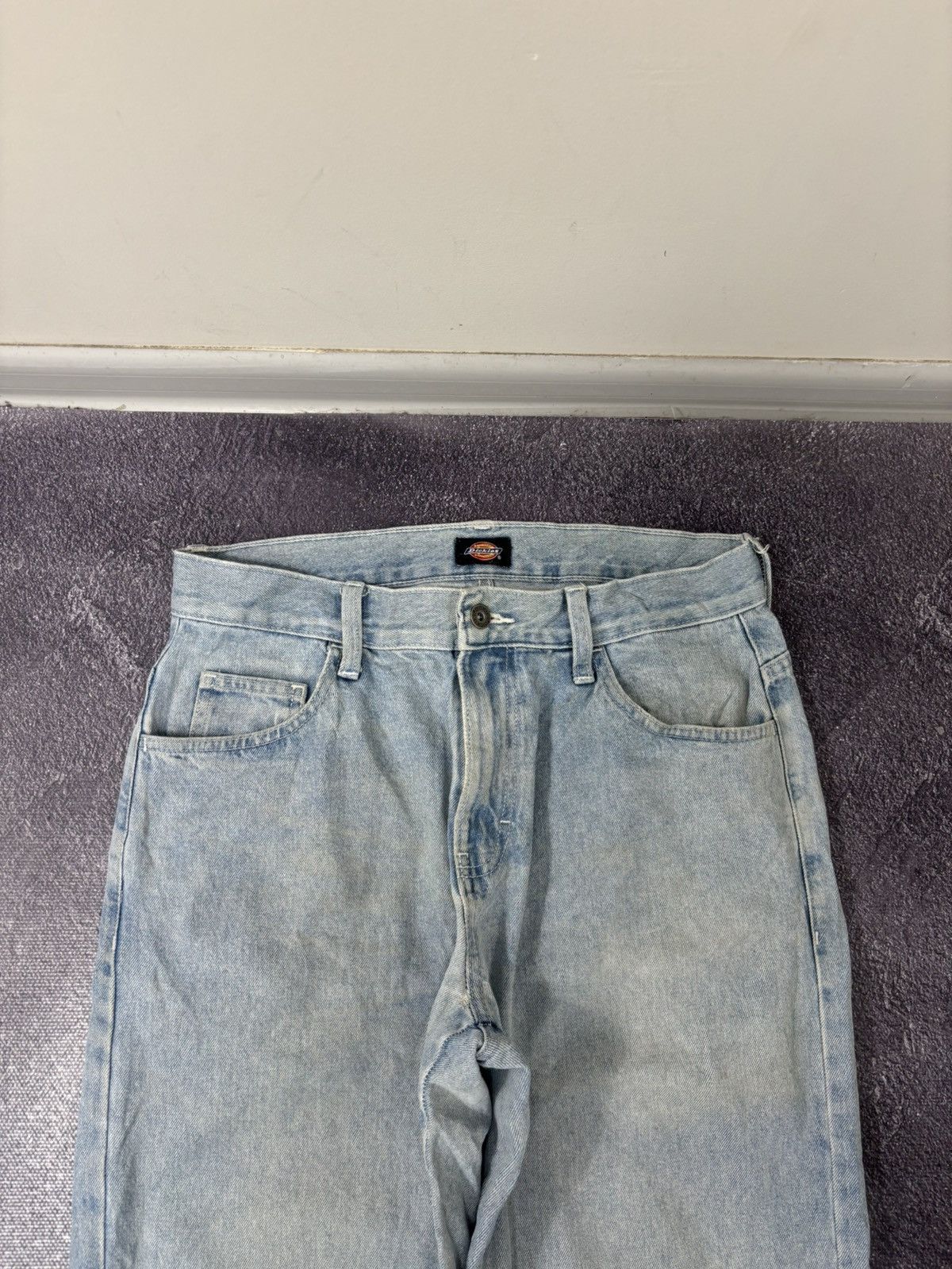 Dickies Vintage Dickies Double Knee Light Blue Denim Baggy Jeans Size US 30 / EU 46 - 8 Thumbnail