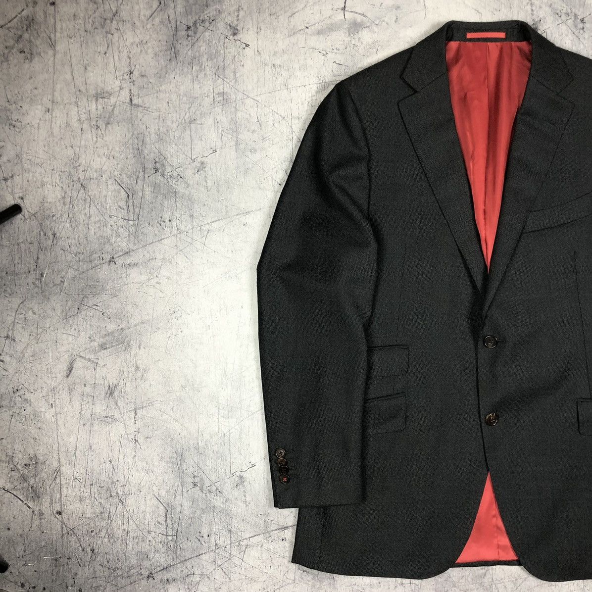 Designer Vintage Suitsupply Vitale Barberis Italy Pure Wool Blazer og Size 42R - 7 Thumbnail