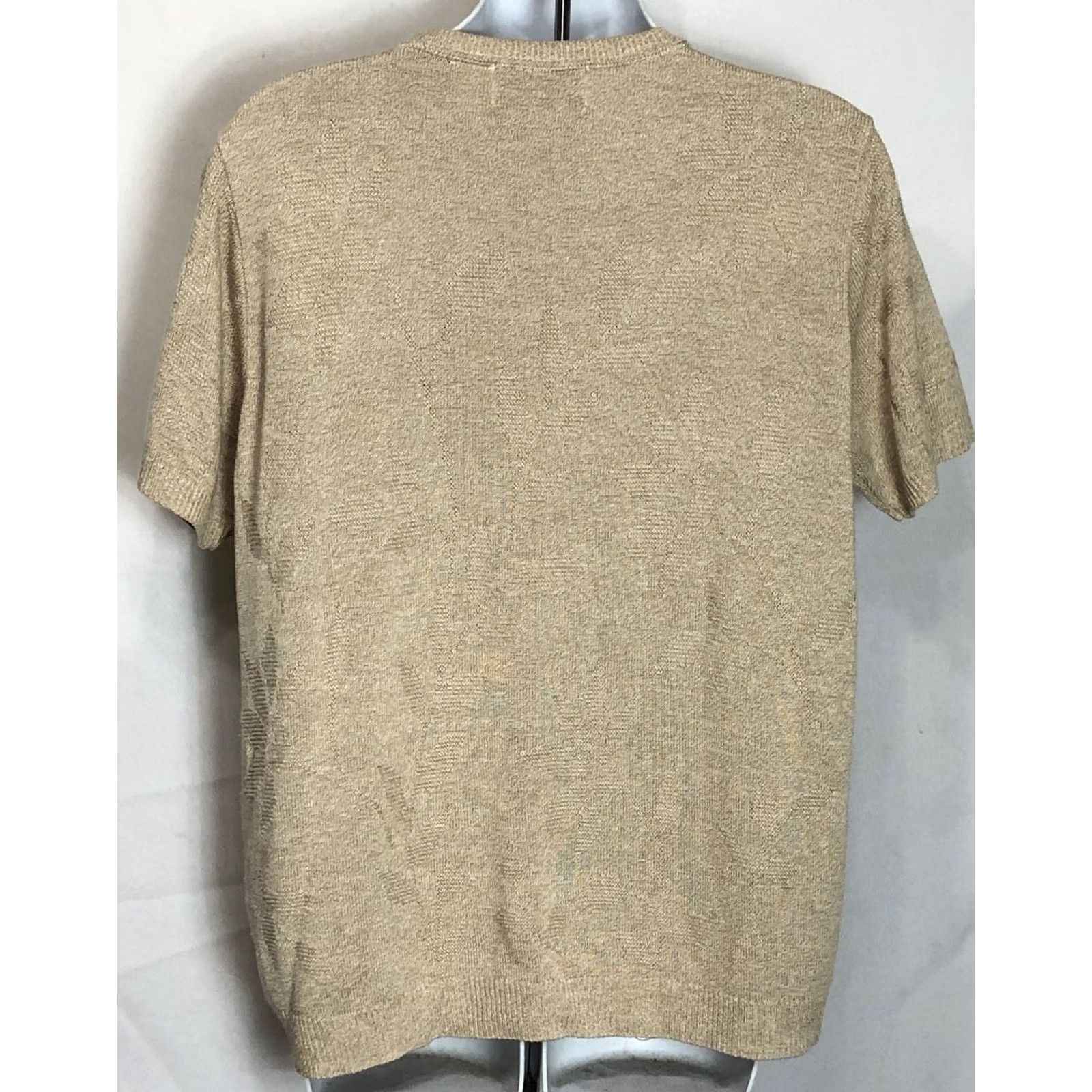 Vintage Alfred Dunner Sweater Knit S Gold Tan ShortSleeve Office Cottage Capsule Size S / US 4 / IT 40 - 3 Thumbnail