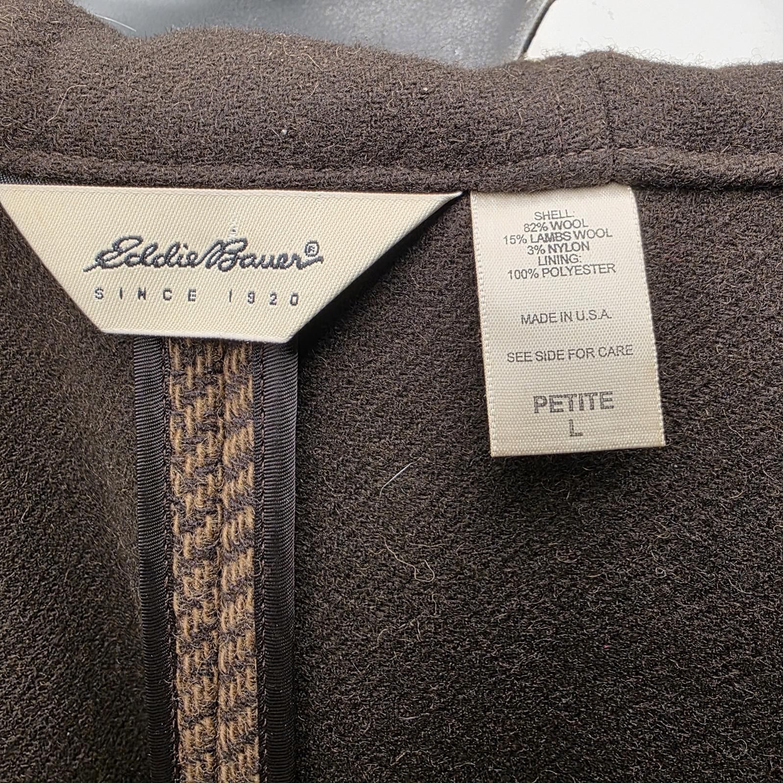 Eddie Bauer Vintage Eddie Bauer Wool Coat Women's Petite L USA Tweed Size L / US 10 / IT 46 - 3 Thumbnail