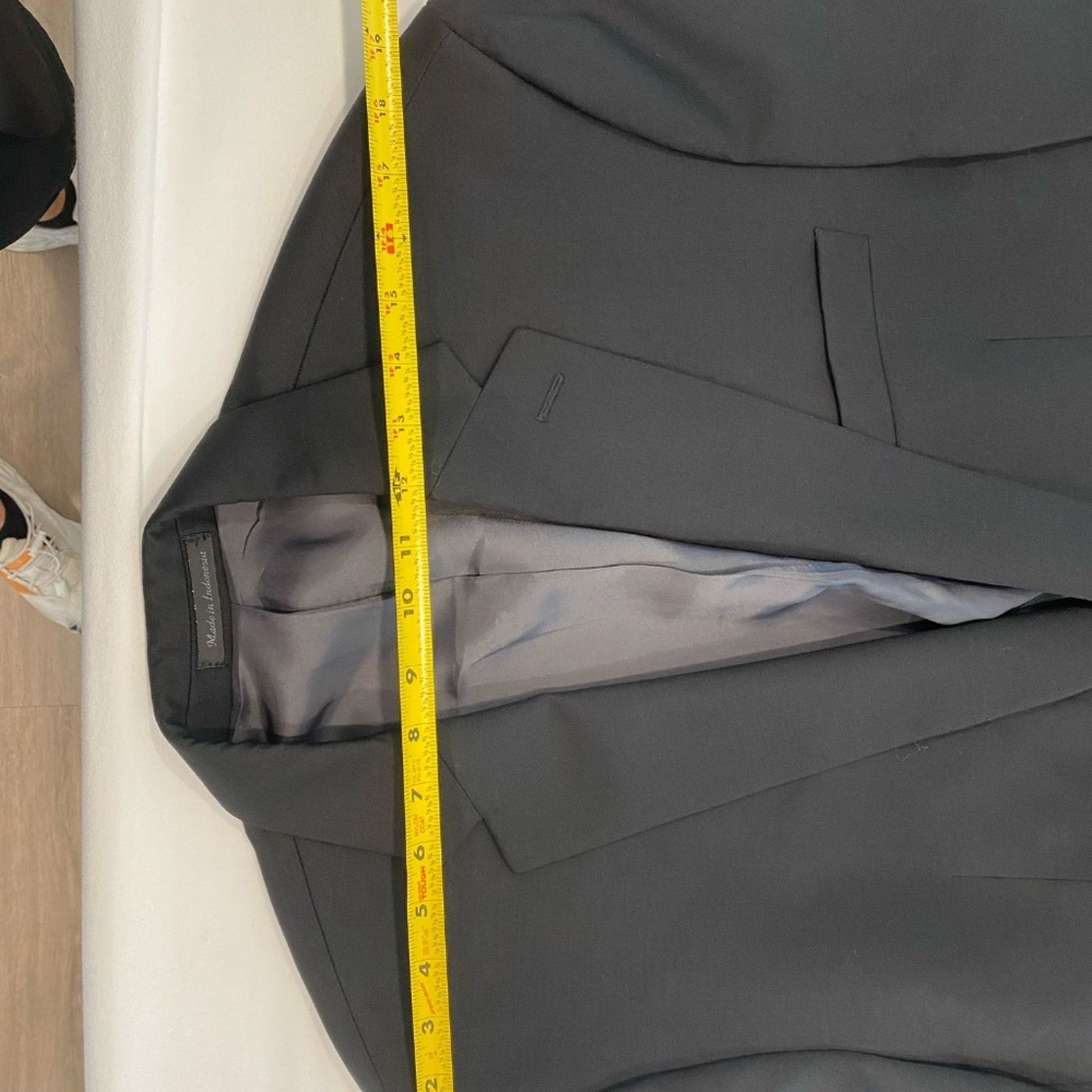 Ralph Lauren Ralph Lauren Men's Solid Black Wool Suit Blazer - 46R Size 46R - 7 Thumbnail