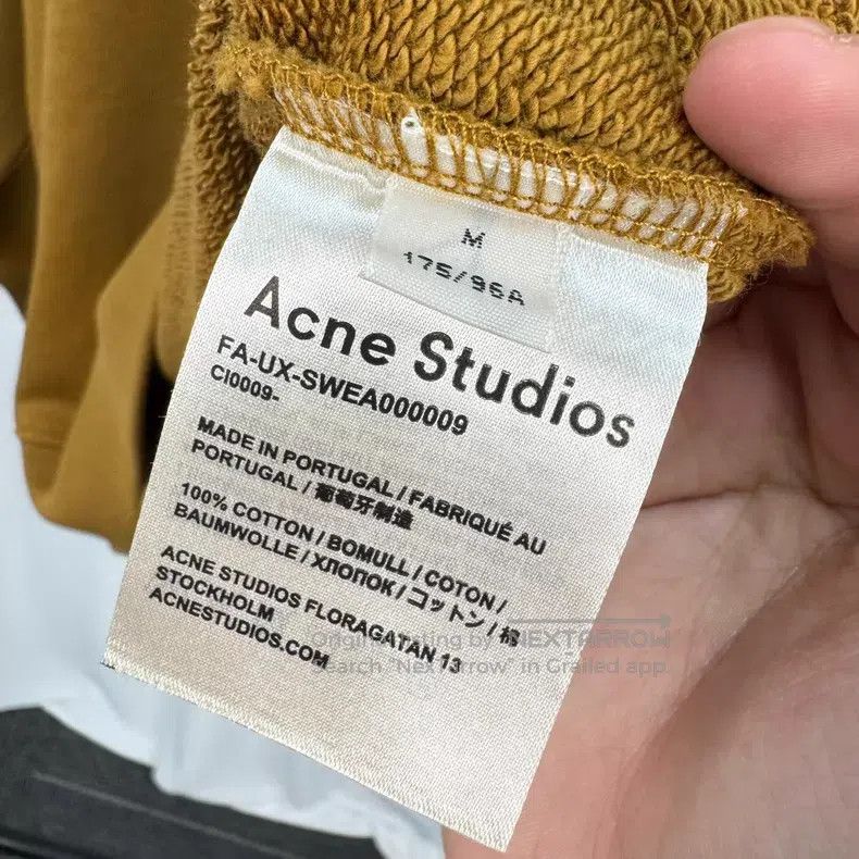 Acne Studios Acne Studios Ginger Yellow Embroidered Smile Hoodie Size US M / EU 48-50 / 2 - 6 Thumbnail