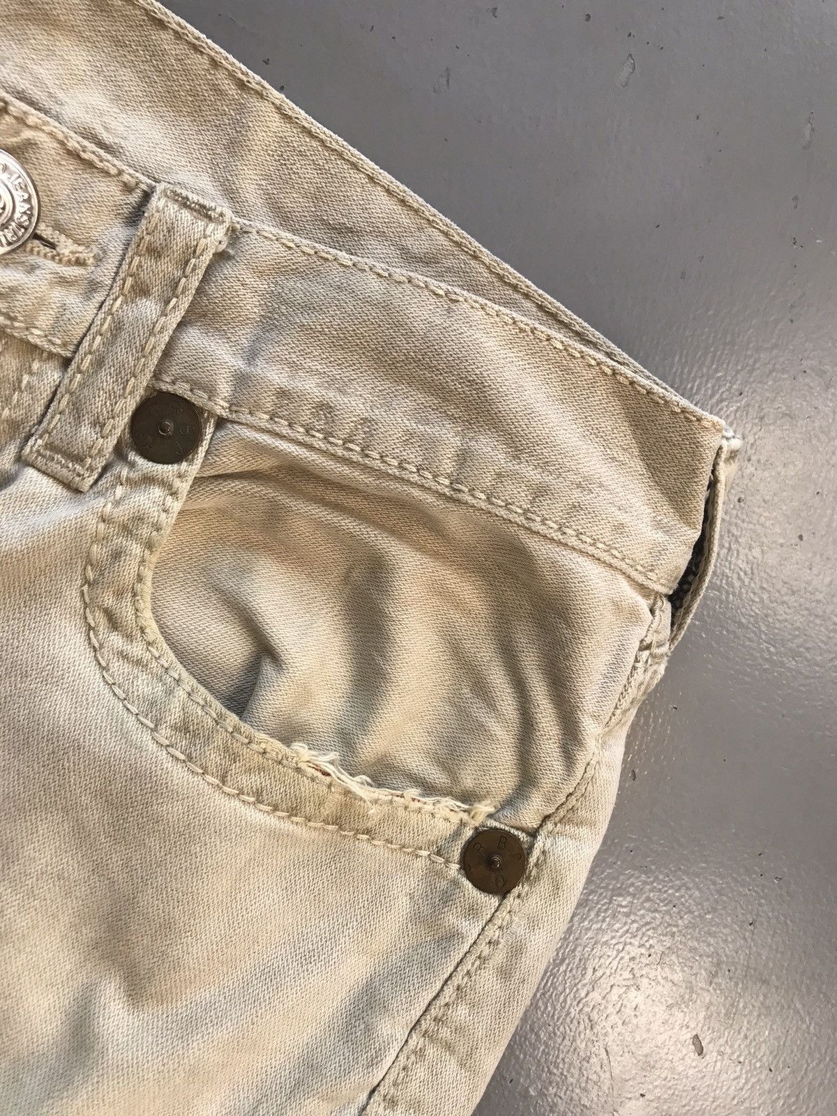 True Religion × Vintage Vintage true religion distressed bootcut denim Size US 34 / EU 50 - 9 Thumbnail
