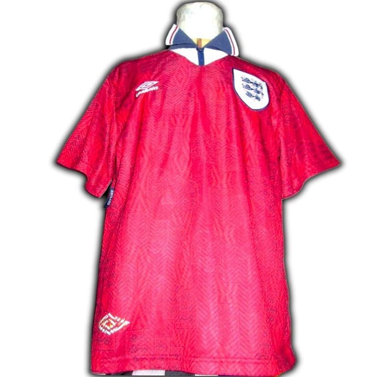 Umbro England 1994 1995 Euro Away shirt jersey Size US L / EU 52-54 / 3 - 2 Thumbnail