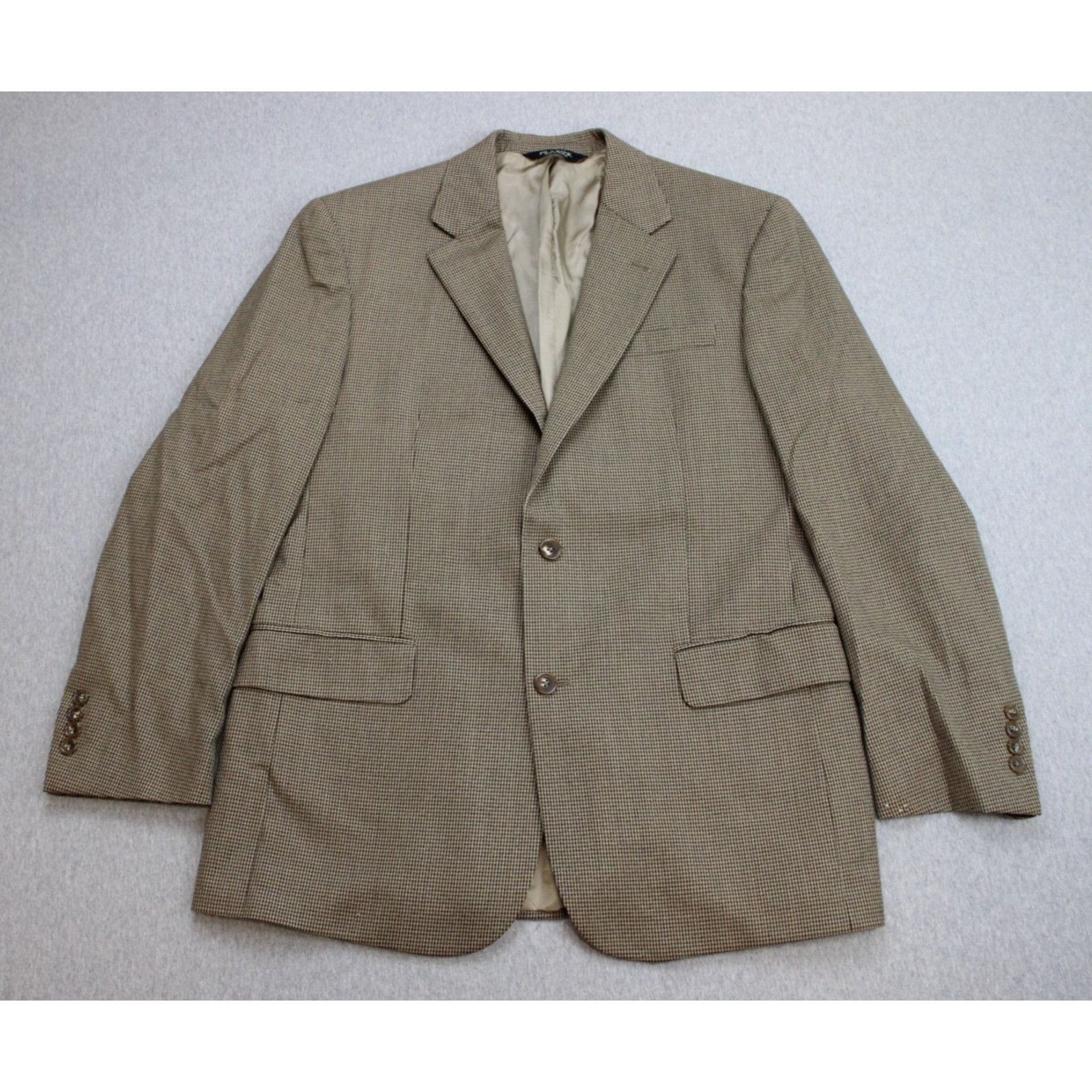 Jos. A. Bank Jos A Bank Blazer Mens 41R Brown Check Wool Signature Colle. Size 40R - 2 Thumbnail