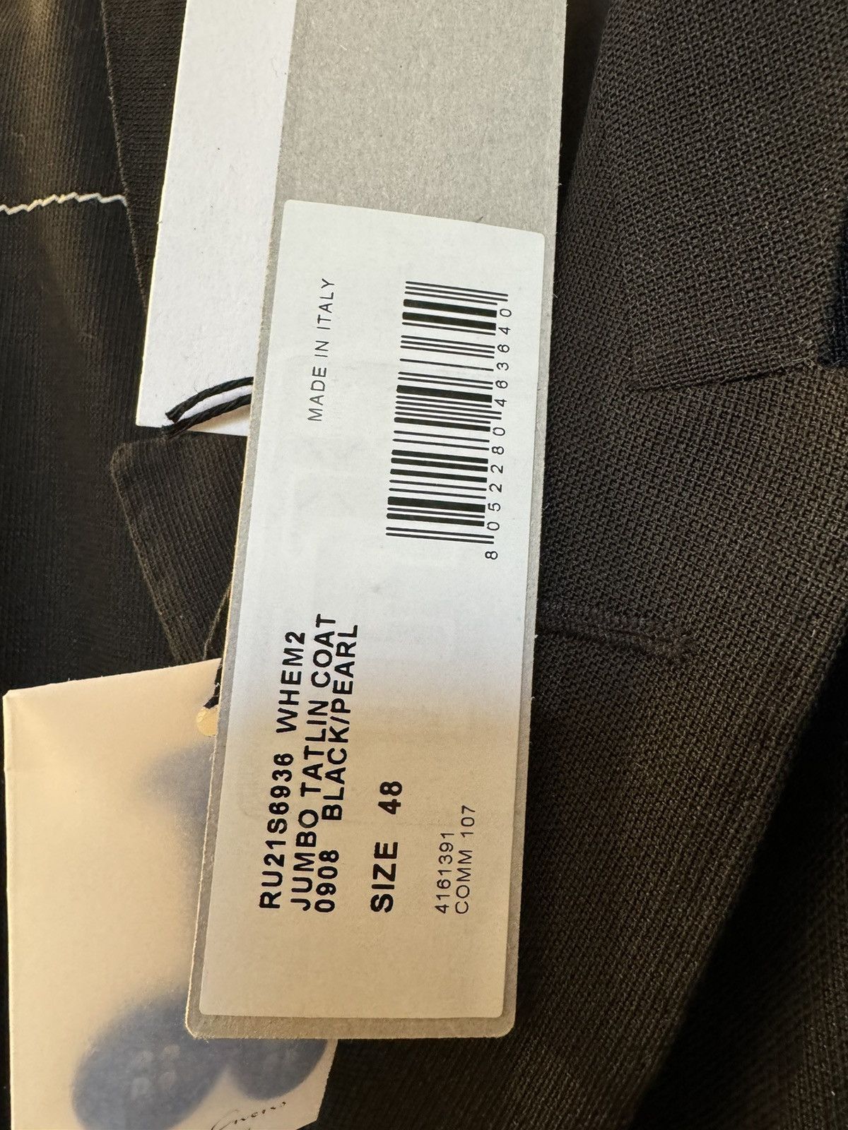 Rick Owens LEGENDARY Rick Owens SS21 Phlegethon Jumbo Tatlin Size 48 Size US M / EU 48-50 / 2 - 6 Thumbnail