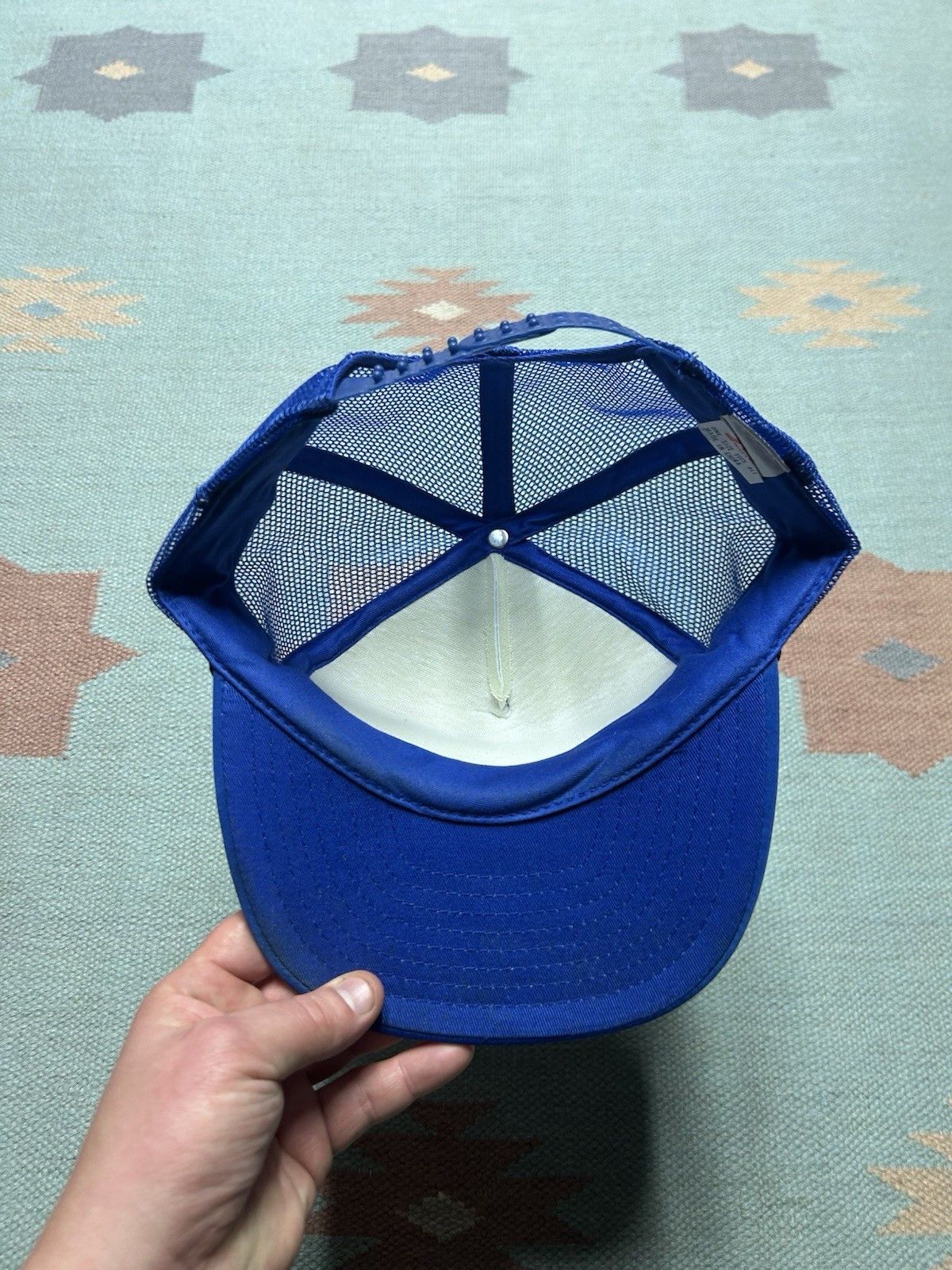Vintage Vintage trucker hat Pepsi cola soda drink snack blue snap Size ONE SIZE - 5 Thumbnail