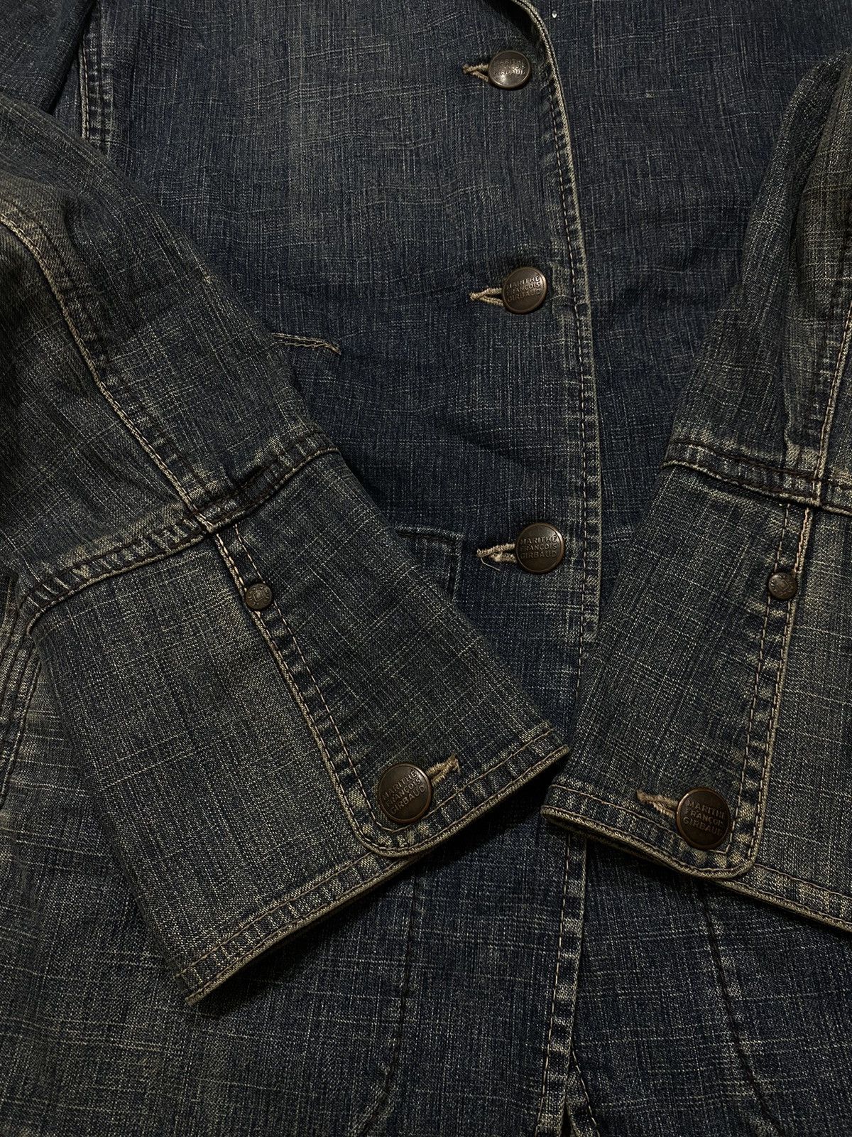 Marithe + Francois Girbaud Marithe Francois Girbaud Vintage Blazer Denim Size S / US 4 / IT 40 - 6 Thumbnail
