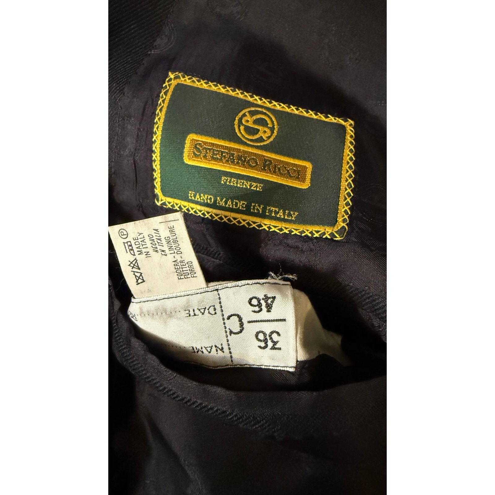 Stefano Ricci Stefano Ricci Navy Cashmere Double Breasted Blazer 46IT/36US Size 36R - 4 Thumbnail
