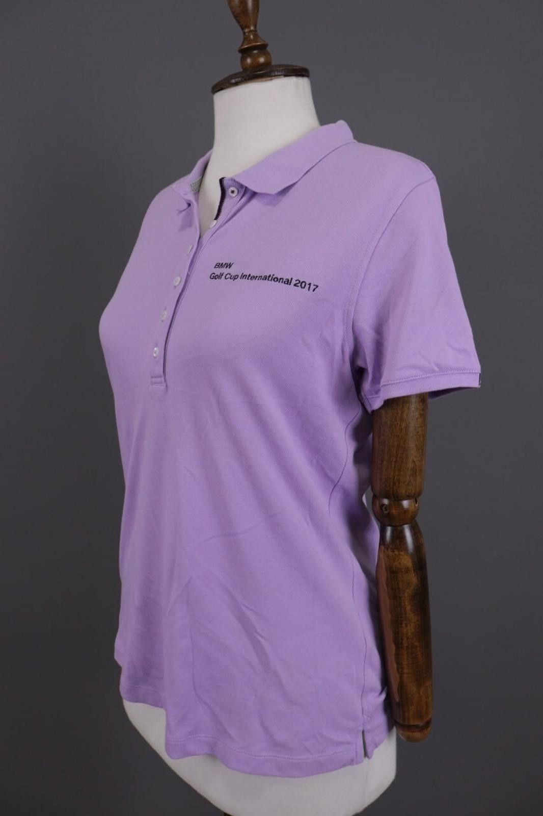 KJUS KJUS Ladies Sanna Polo S/S Purple BMW Polo Shirt Size 40 / L Size M / US 6-8 / IT 42-44 - 5 Thumbnail