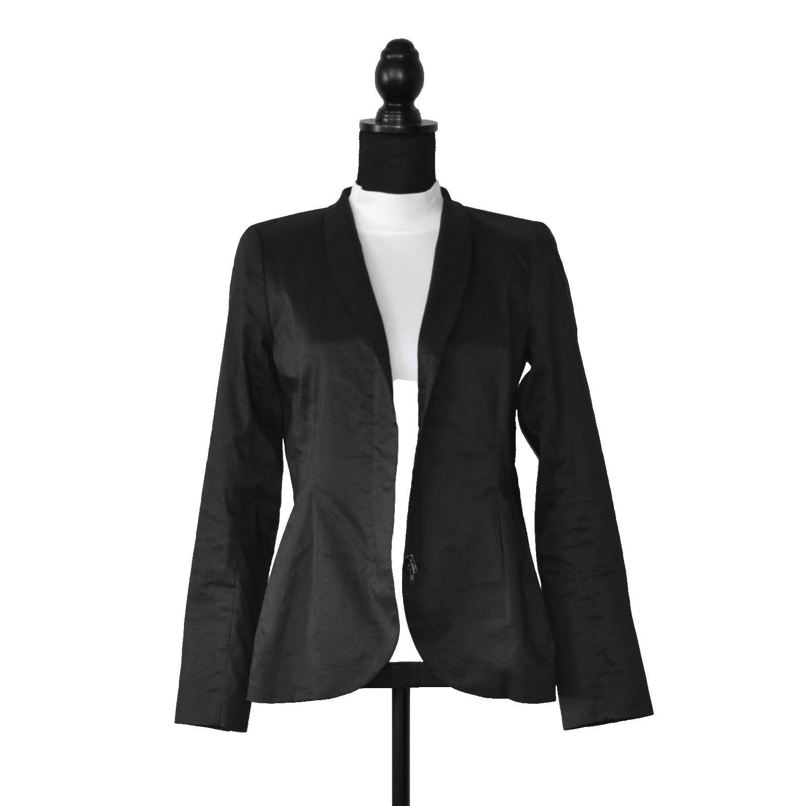 Eileen Fisher EILEEN FISHER Polished Ramie Zipper Closure Jacket Size XS Size XS / US 0-2 / IT 36-38 - 2 Thumbnail