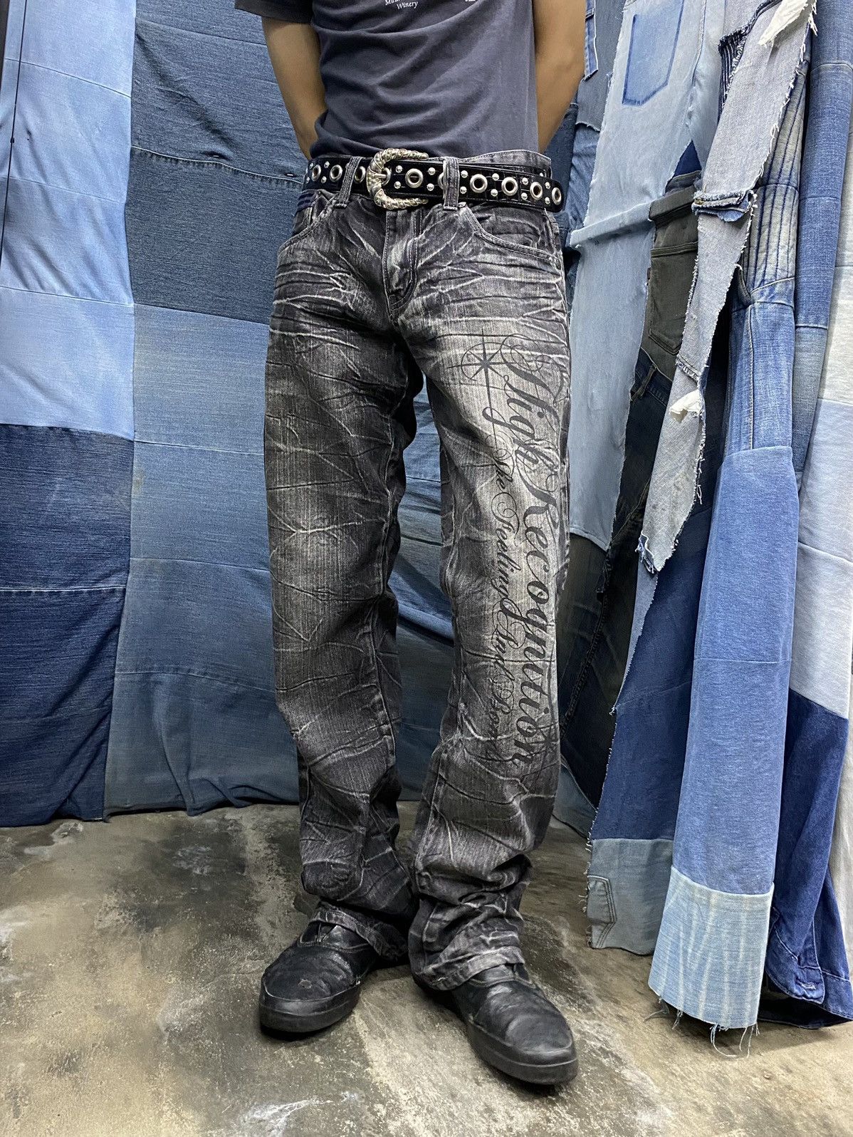 If Six Was Nine japanese brand wild life mud splater jeans undefined Size US 29 - 1 Thumbnail