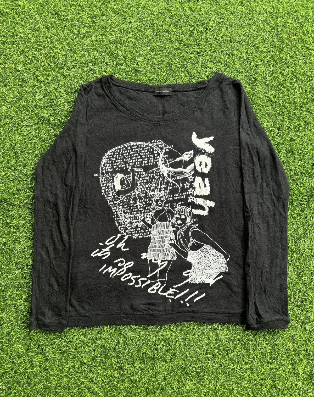 Hysteric Glamour Y2k World Wide Love Ifsix punk Style Longsleeve Size US M / EU 48-50 / 2 - 1 Thumbnail