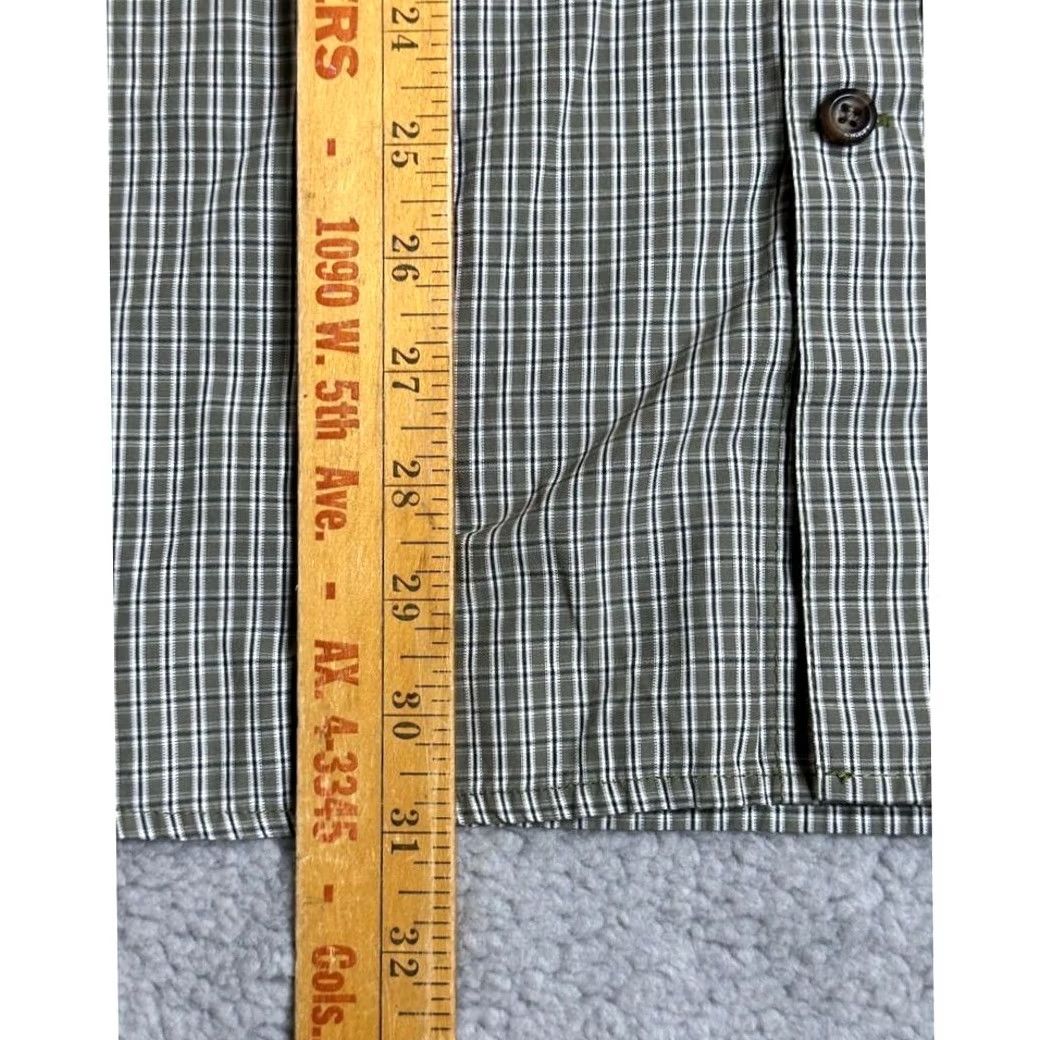 Eddie Bauer VINTAGE? No, not vintage. Eddie Bauer Button Up Shirt Men 2XL Green Plaid Short Sleeve Pocket Casual Regular Fit Size US XXL / EU 58 / 5 - 6 Thumbnail