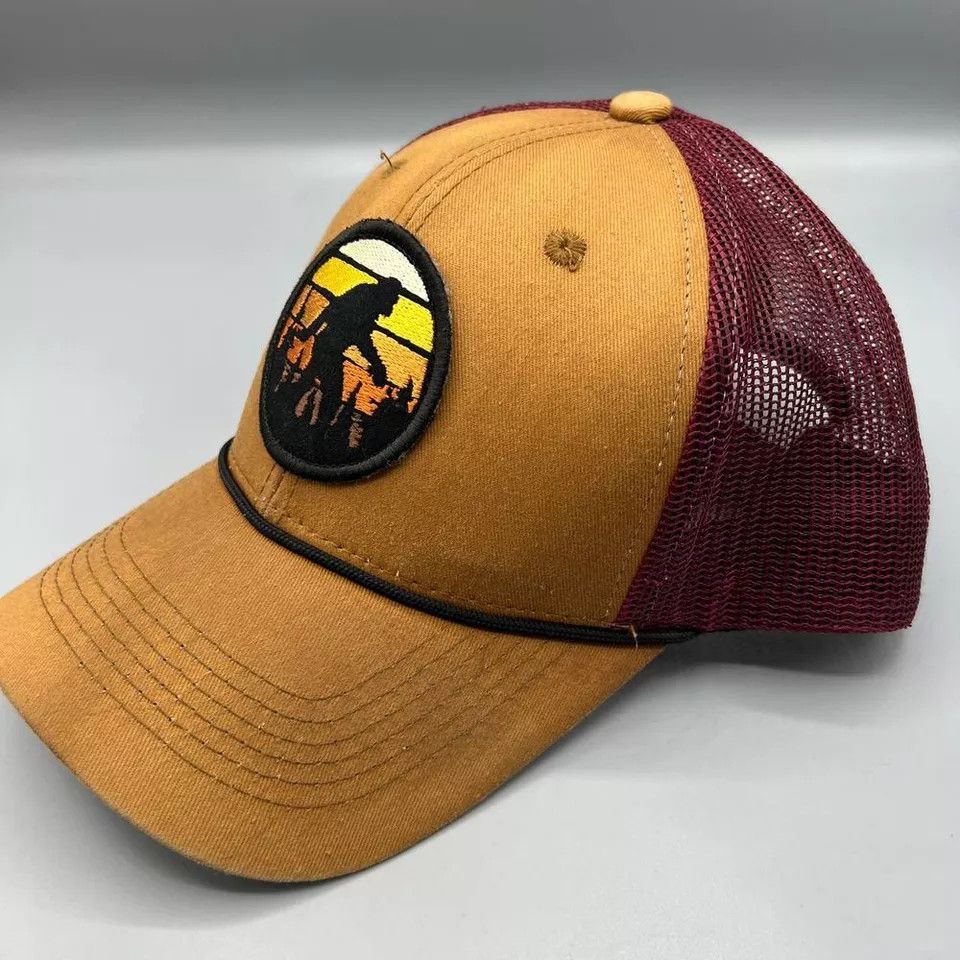 George George Bigfoot Trucker Hat Men Embroidered Snap Back Cap Size ONE SIZE - 2 Thumbnail