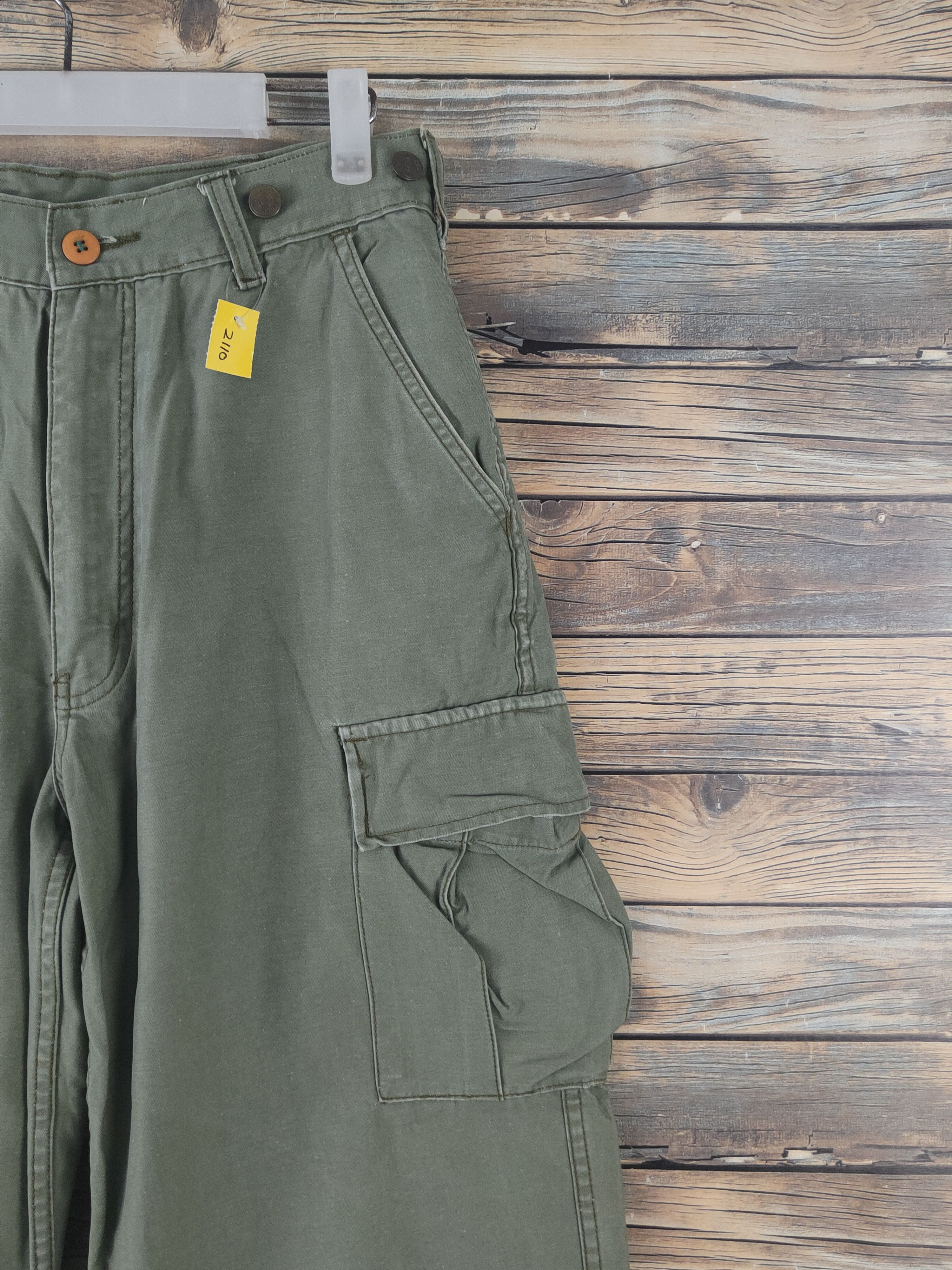 Japanese Brand DL Japanese Brand Green Multipocket Cargo Pants #2110 Size US 30 / EU 46 - 5 Thumbnail